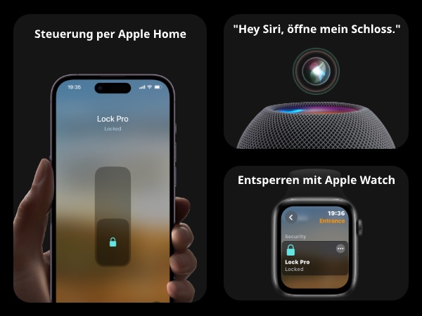 SWITCHBOT Smartes Türschloss, Smart Lock Pro, schwarz