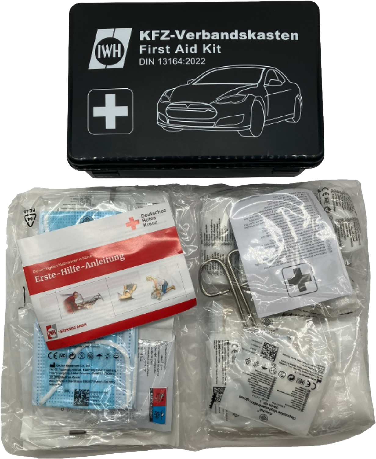 IWH KFZ-Verbandkasten "Kompakt", DIN 13164:2022