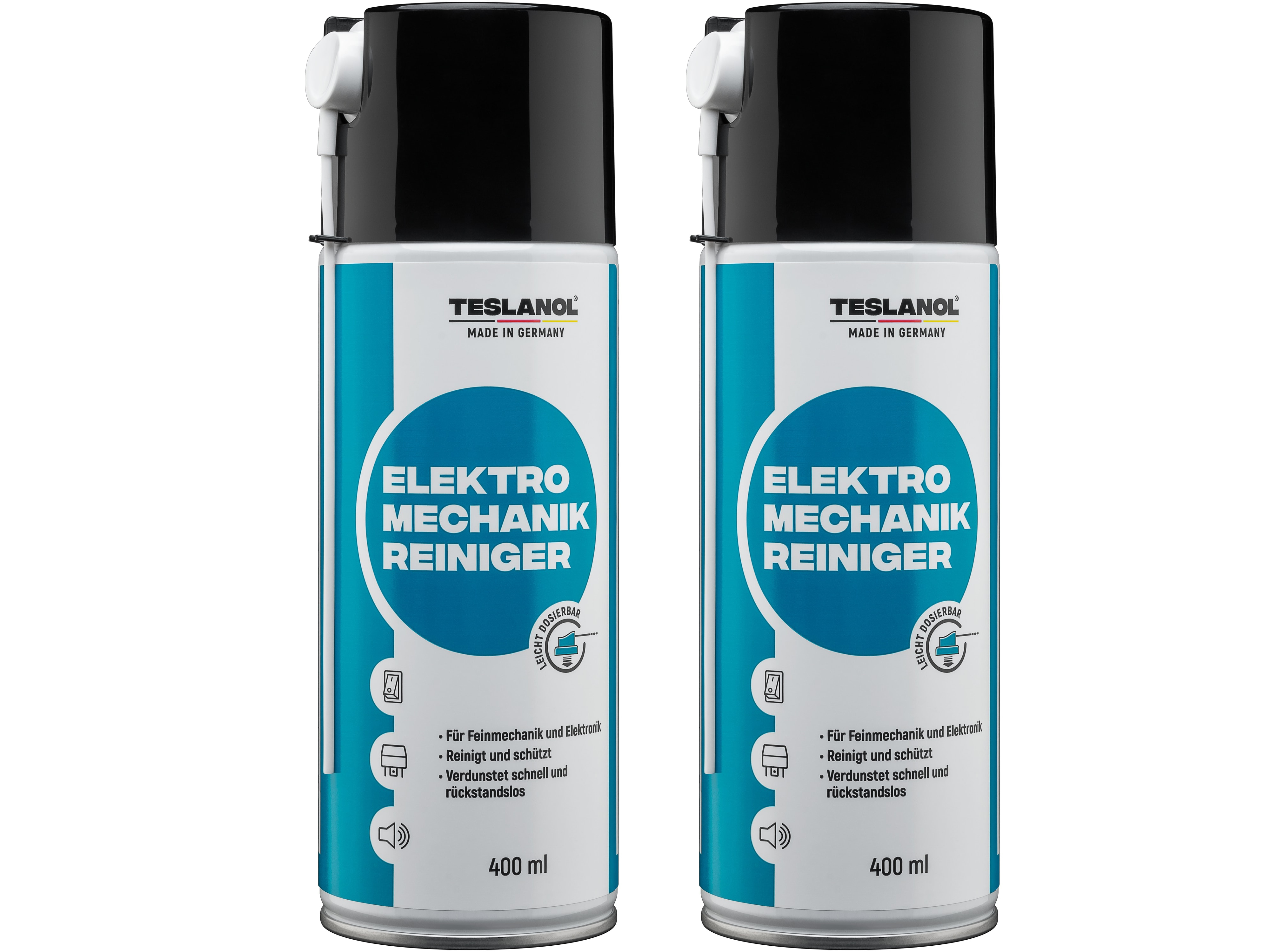 TESLANOL 26018 Elektro-Mechanik-Reinigerspray, 400 ml, 2 Stück
