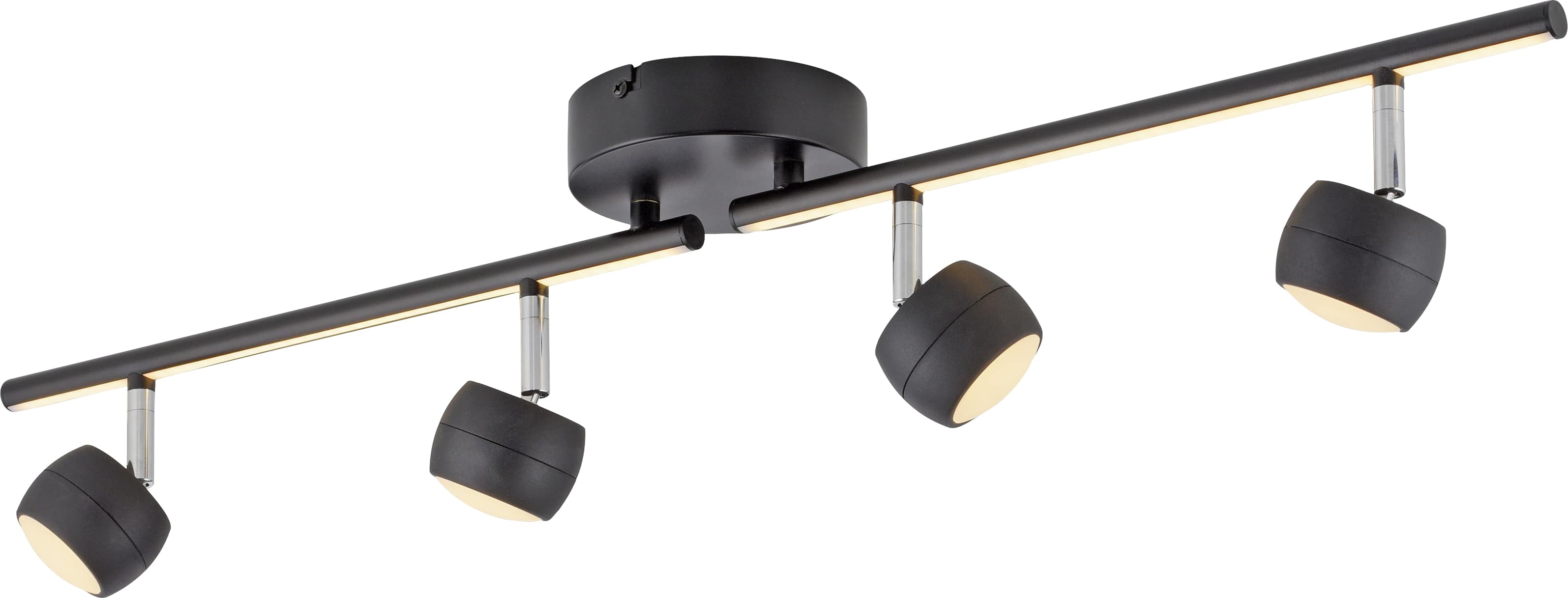 JUST LIGHT LED-Deckenleuchte 11402-18, 20,40W, 3000K, 2360lm, warmweiß, IP20, schwarz JUST LIGHT LED-Deckenleuchte 11402-18, 20,40W, 3000K, 2360lm, warmweiß, IP20, schwarz