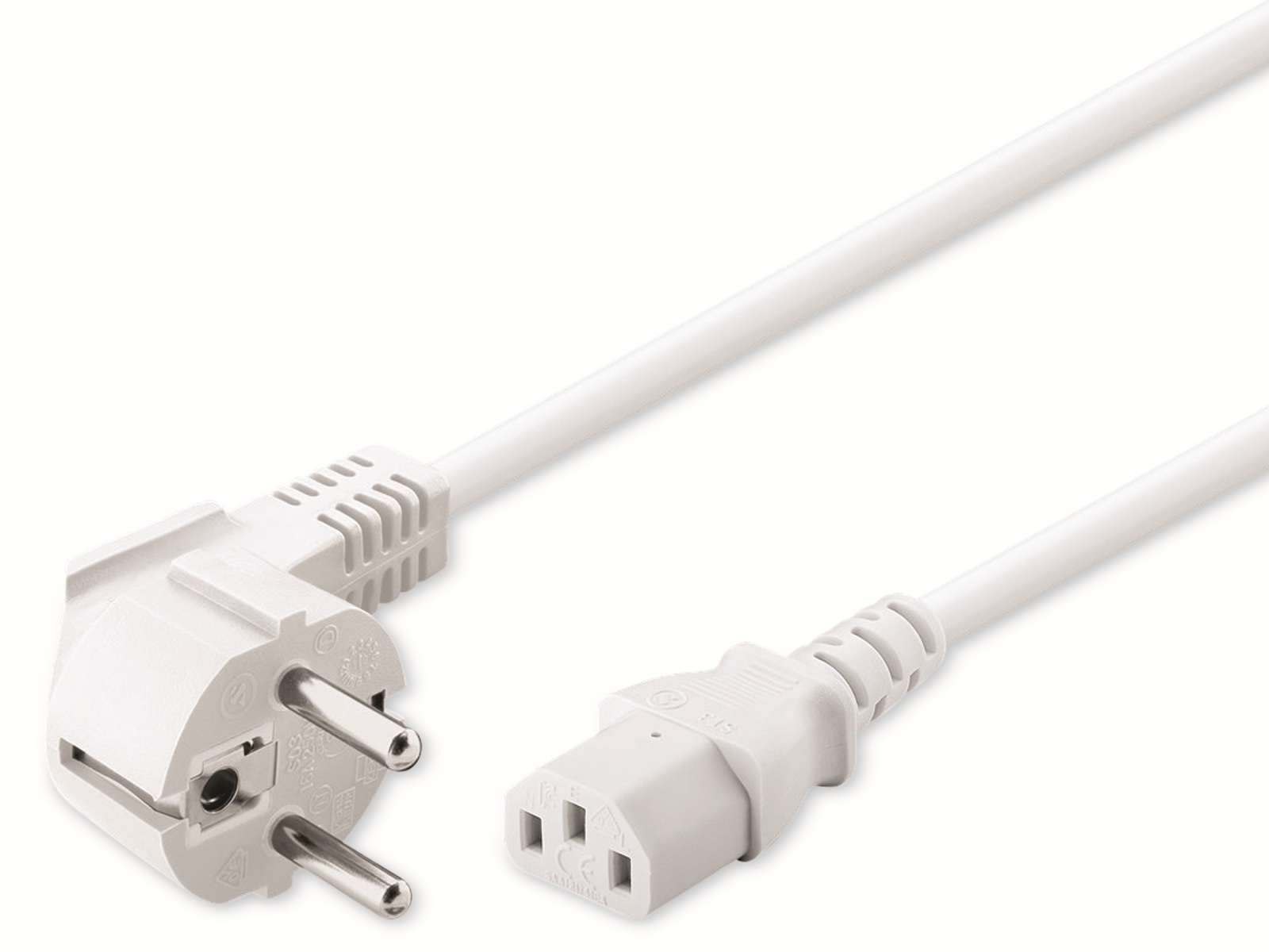 GOOBAY Kaltgerätekabel NK 101 W-500, 5 m, weiß GOOBAY Kaltgerätekabel NK 101 W-500, 5 m, weiß