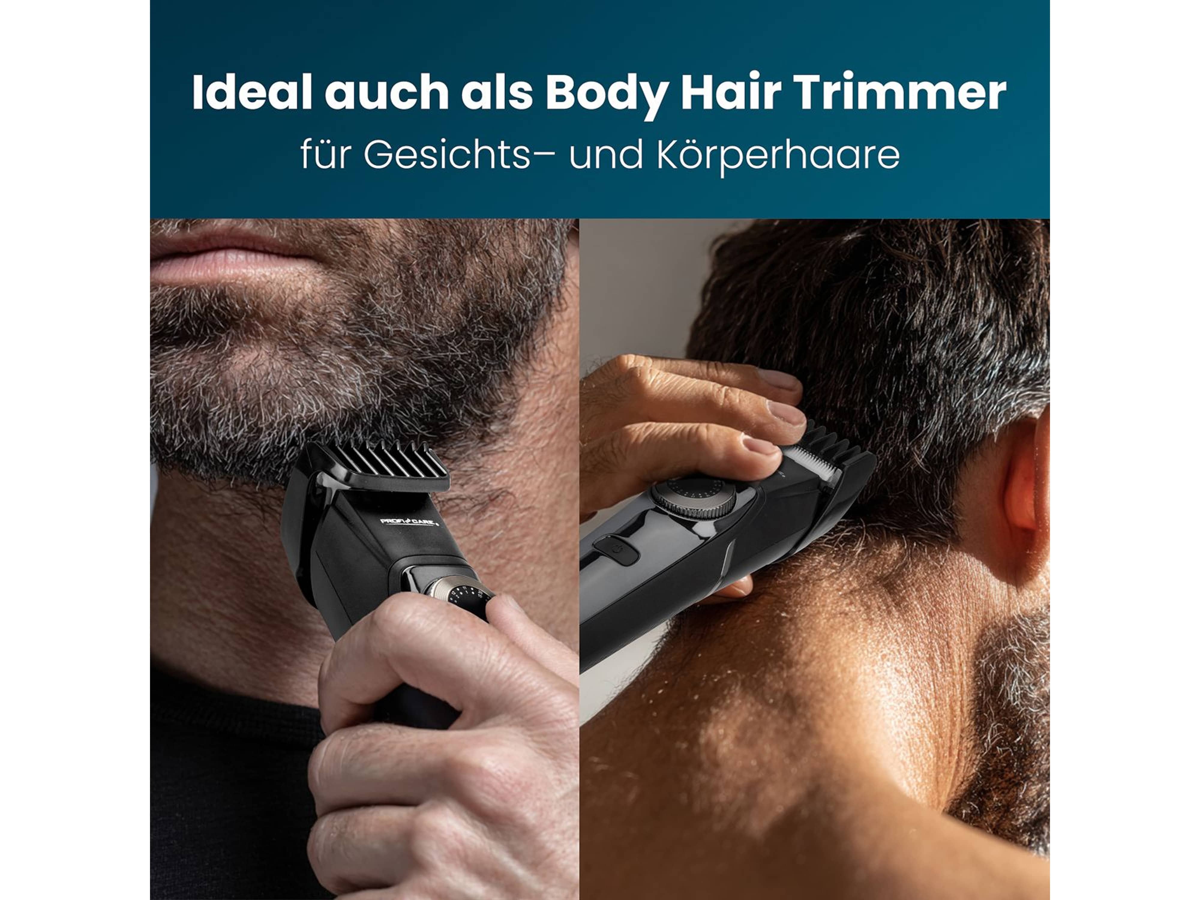 PROFICARE Haar- & Bartschneidemaschine, PC HSMR 3131, 1-20mm, IPX6, chrom-sw