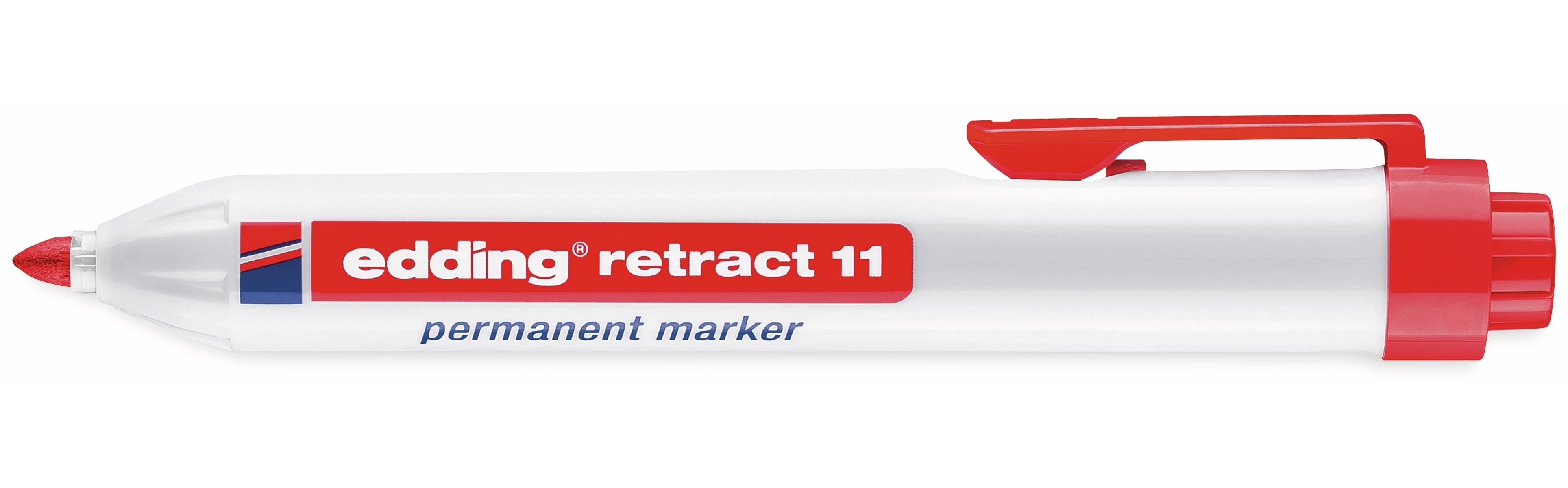 EDDING Permanent-Marker e-11 retract, rot