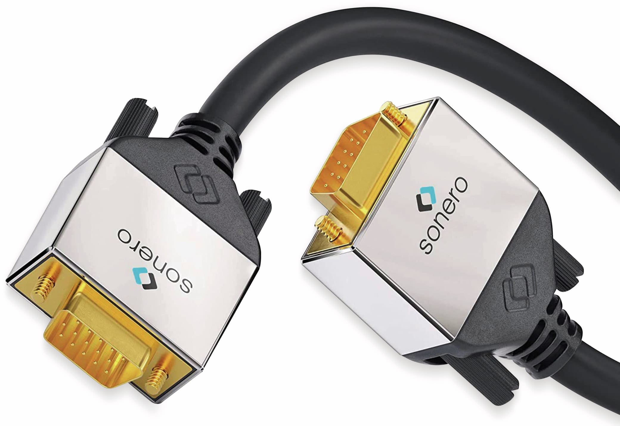 SONERO VGA-Anschlusskabel Premium, 1 m, Stecker/Stecker, Full-HD SONERO VGA-Anschlusskabel Premium, 1 m, Stecker/Stecker, Full-HD