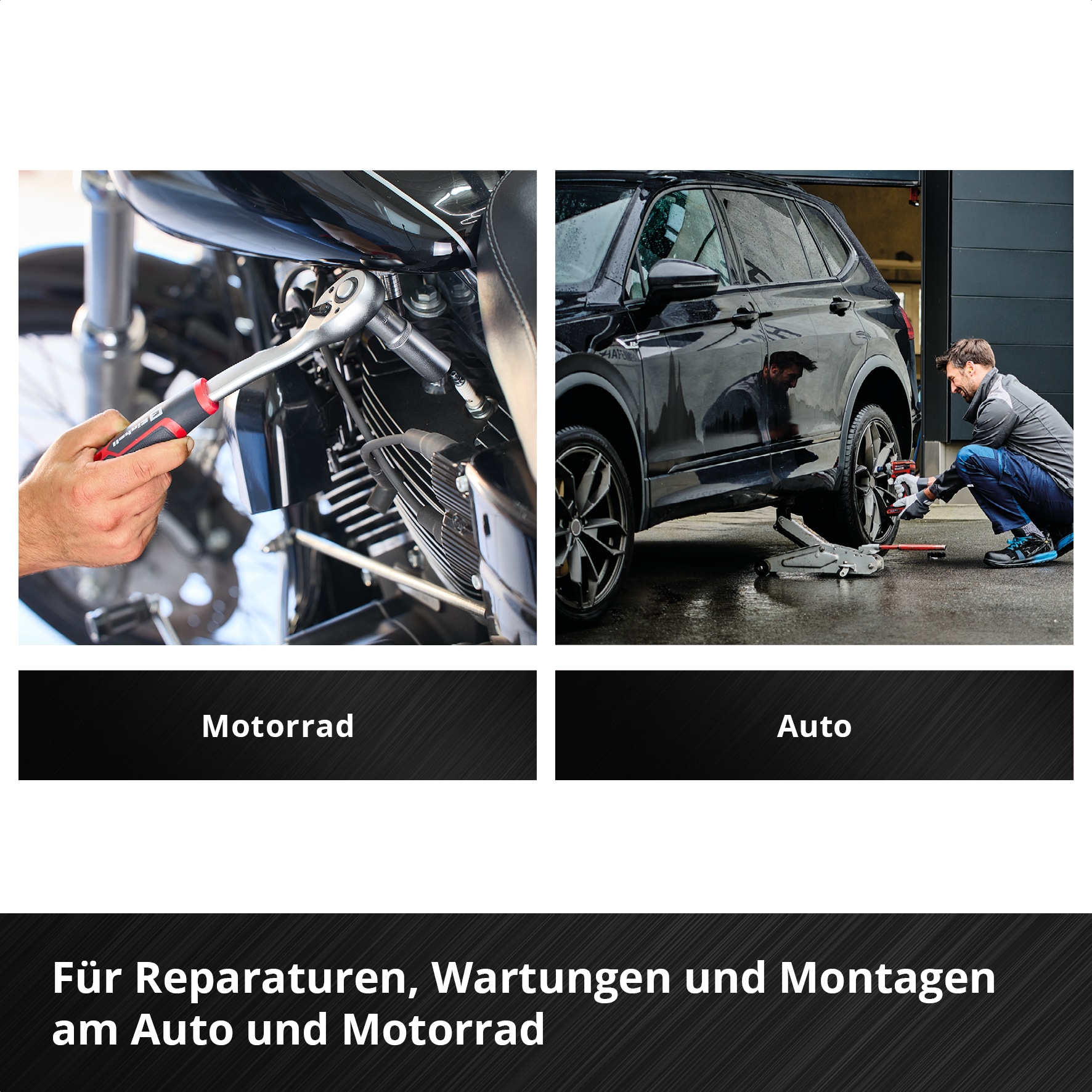 EINHELL Werkzeugkoffer Werkstatt, 370514, E-CASE, 92-teilig