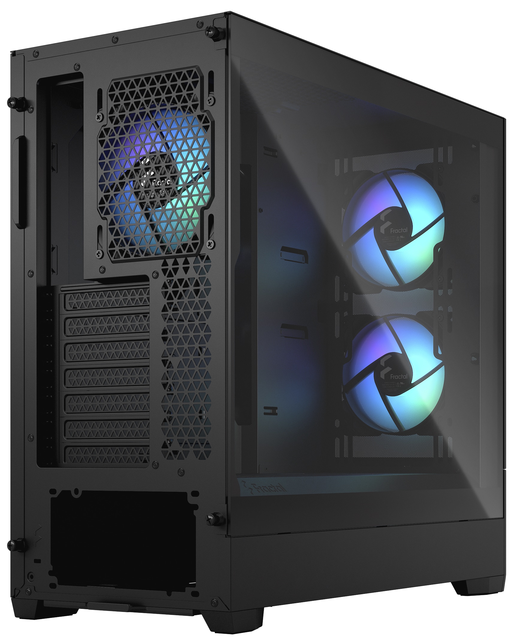 FRACTAL Midi Tower Design Pop Air RGB schwarz TG Clear Tint