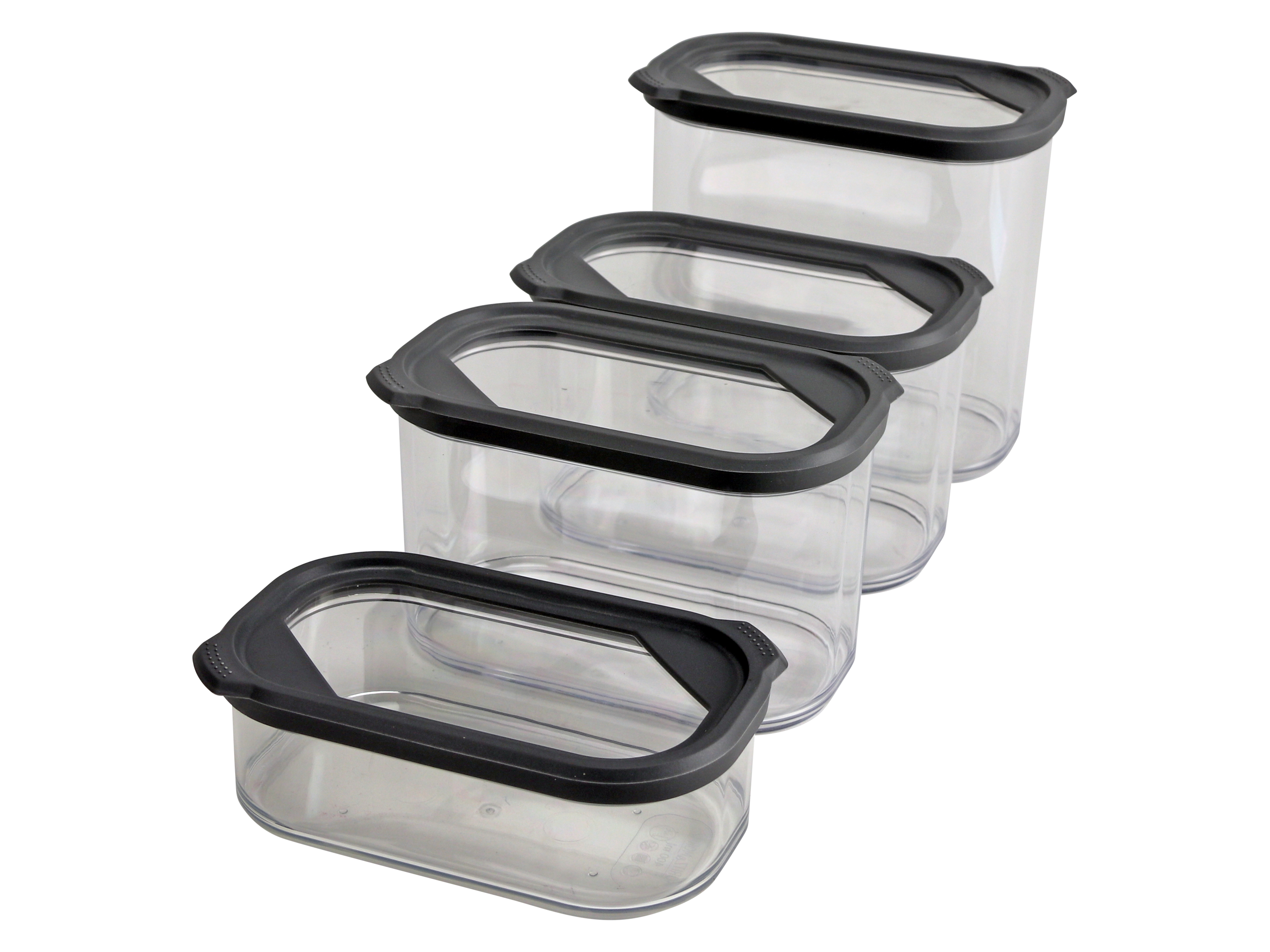 Vorratsdosen-Set, stabelbar, 4teilig, 400/2x900/1400ml Vorratsdosen-Set, stabelbar, 4teilig, 400/2x900/1400ml