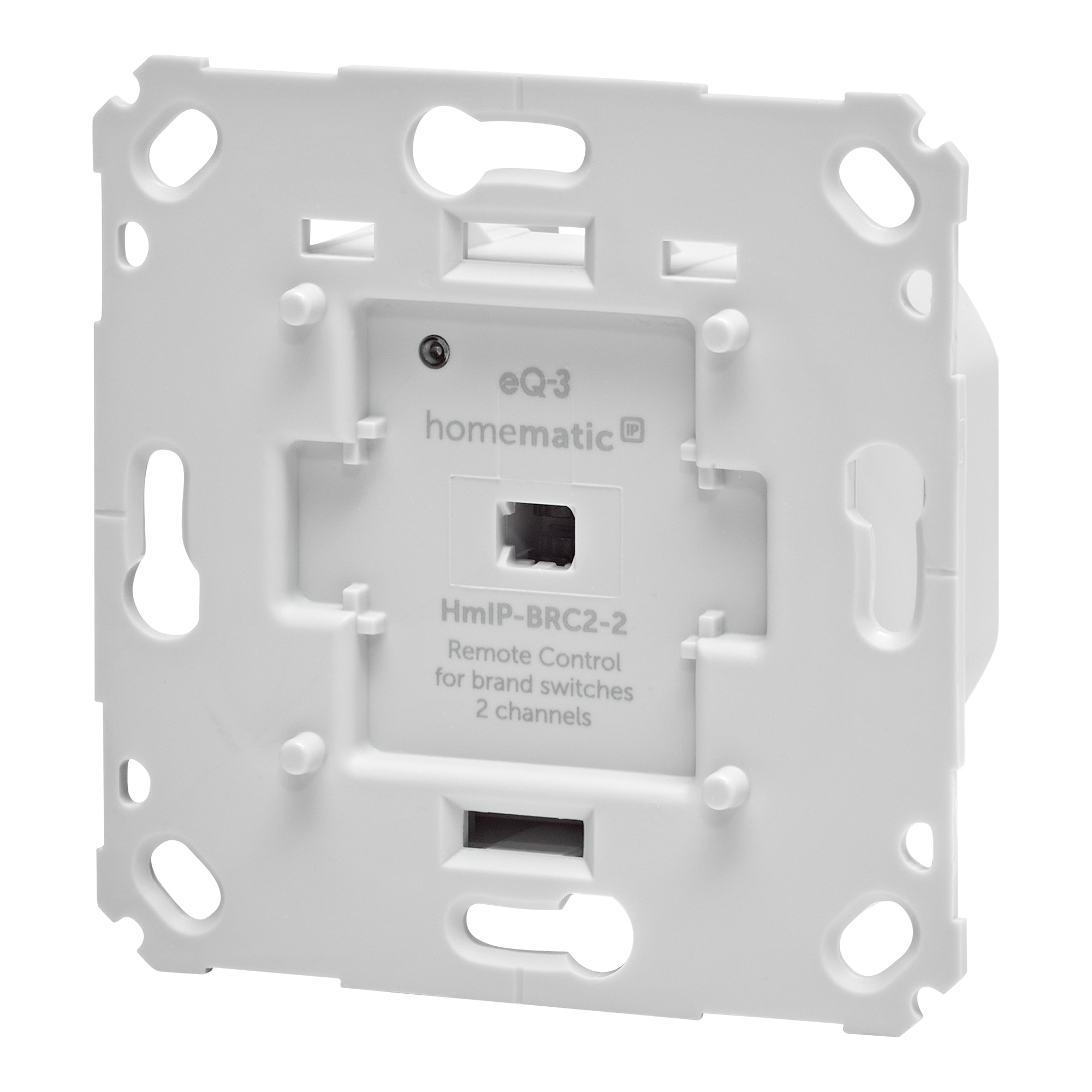 HOMEMATIC IP 161839A0, Wandtaster für Markenschalter, 2-fach