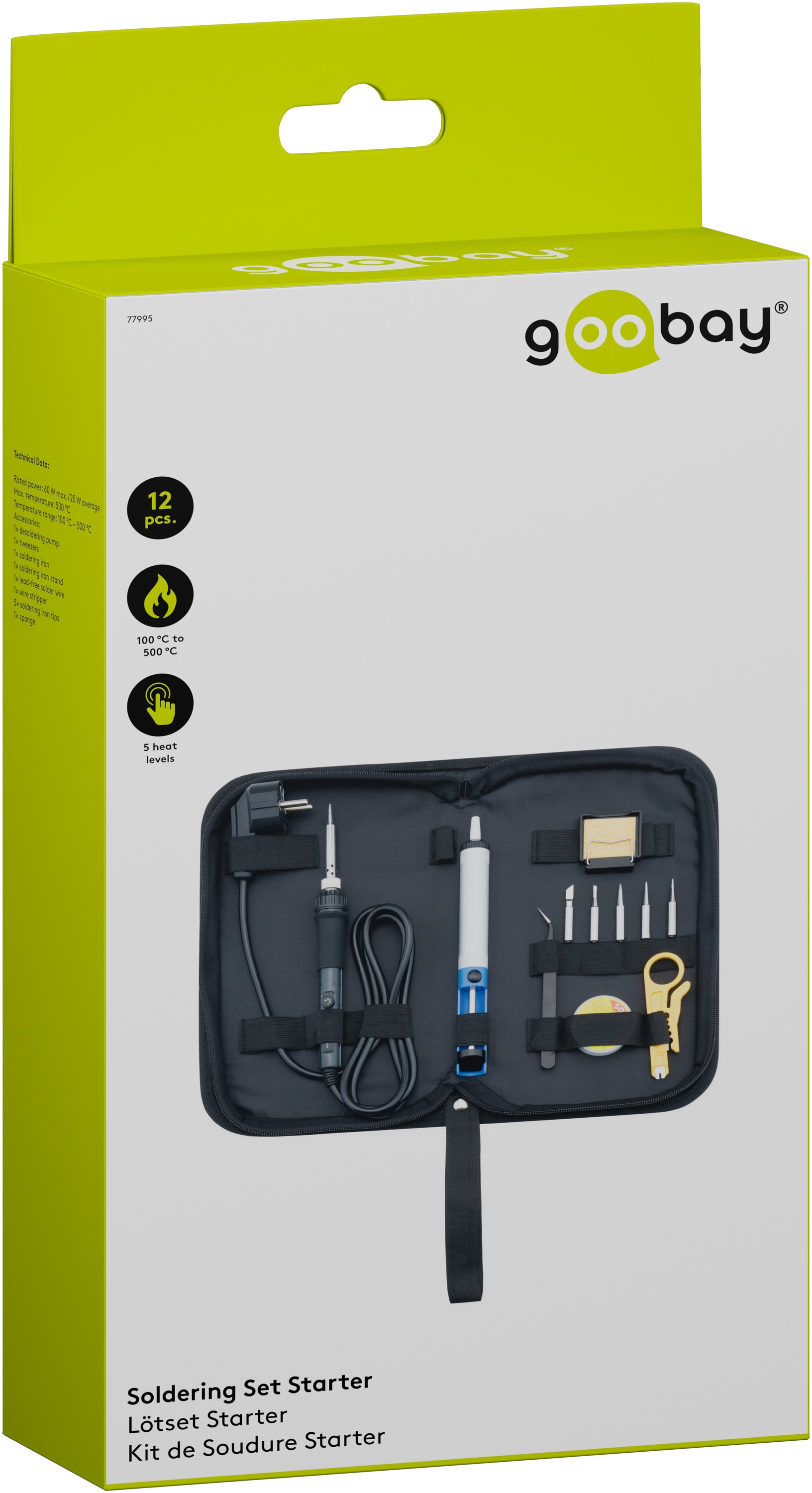 GOOBAY Lötset Starter, 77995, 12-teilig