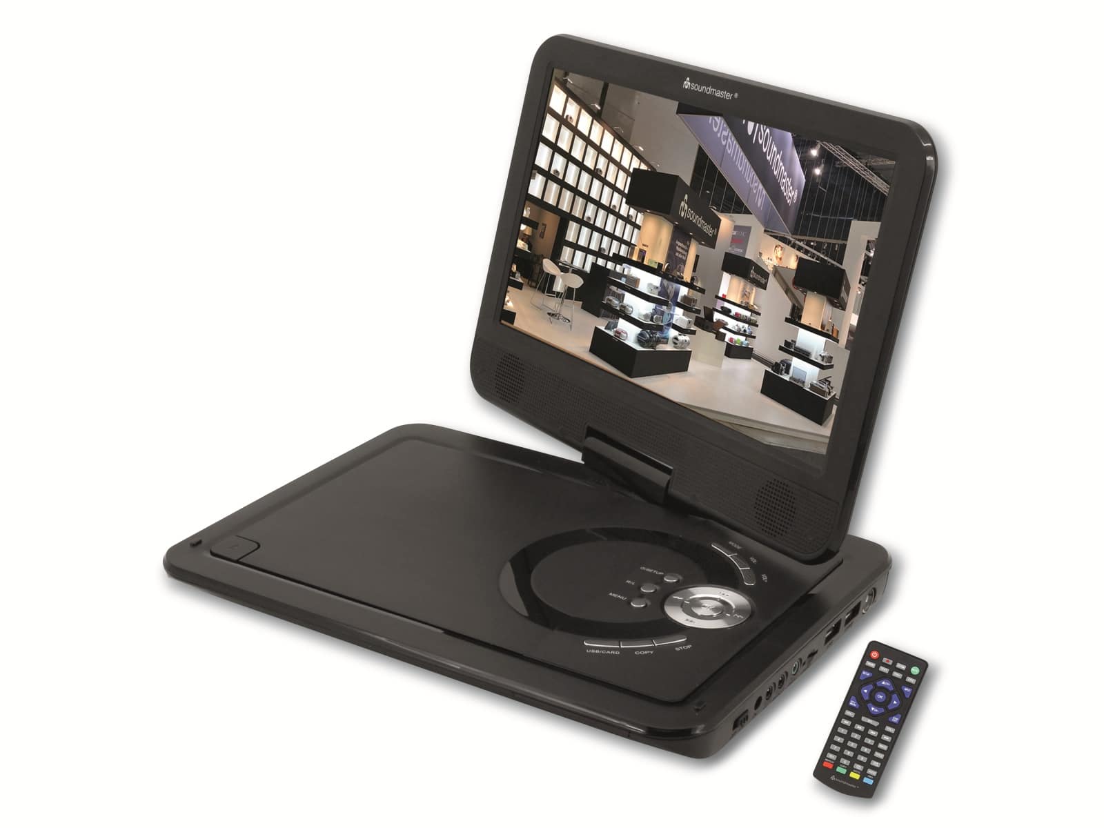 SOUNDMASTER Portabler DVD-Player PDB1910SW, 10,1", DVB-T2, Akku