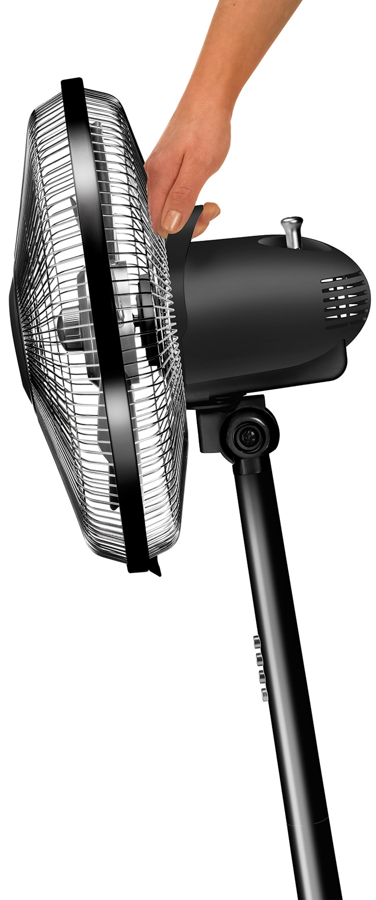 UNOLD Standventilator 86825, Silverline, 50 W, schwarz/silber