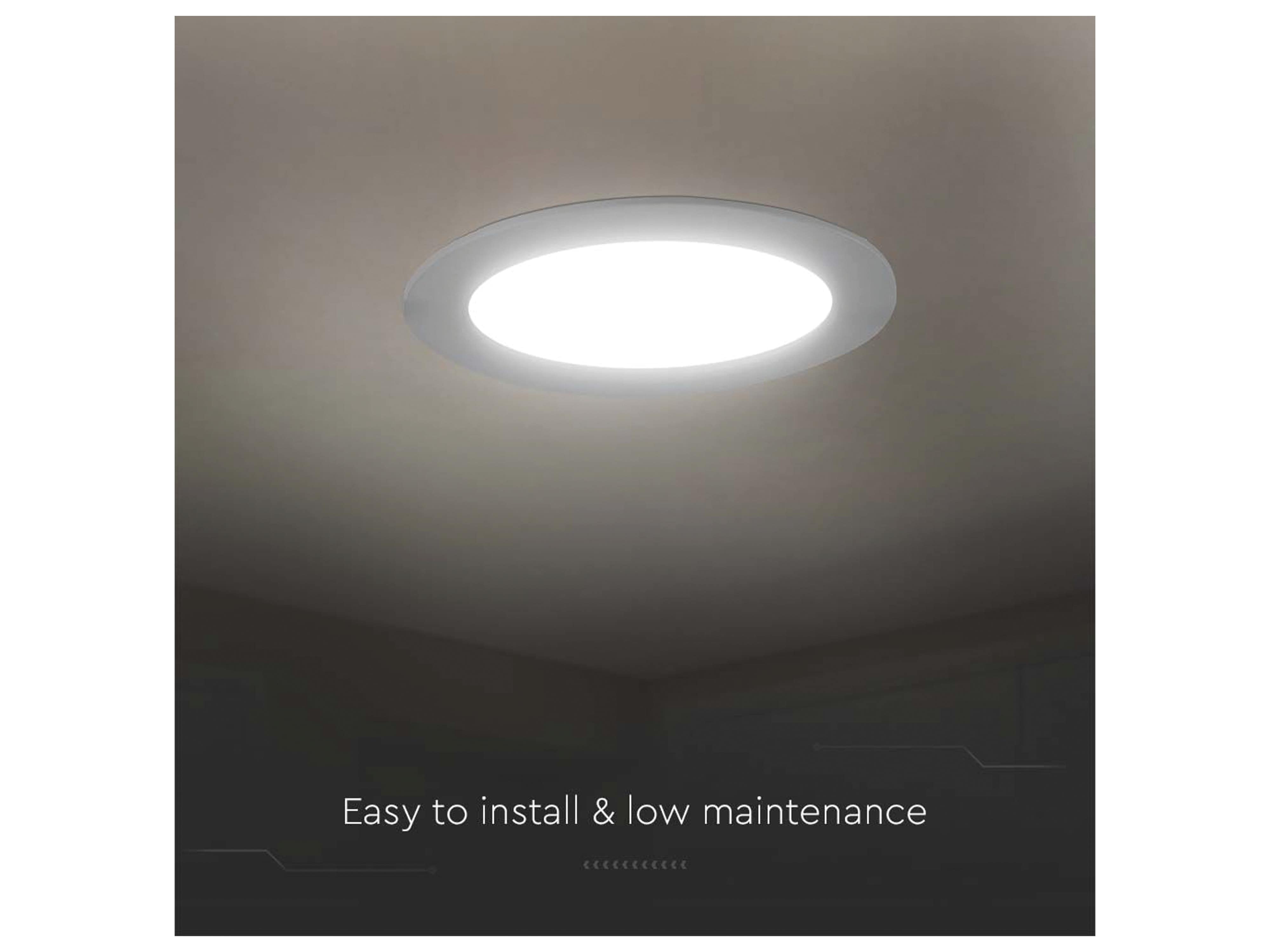 V-TAC LED-Einbauleuchte VT-61012, EEK: F, 12 W, 1200 lm, 4000 K