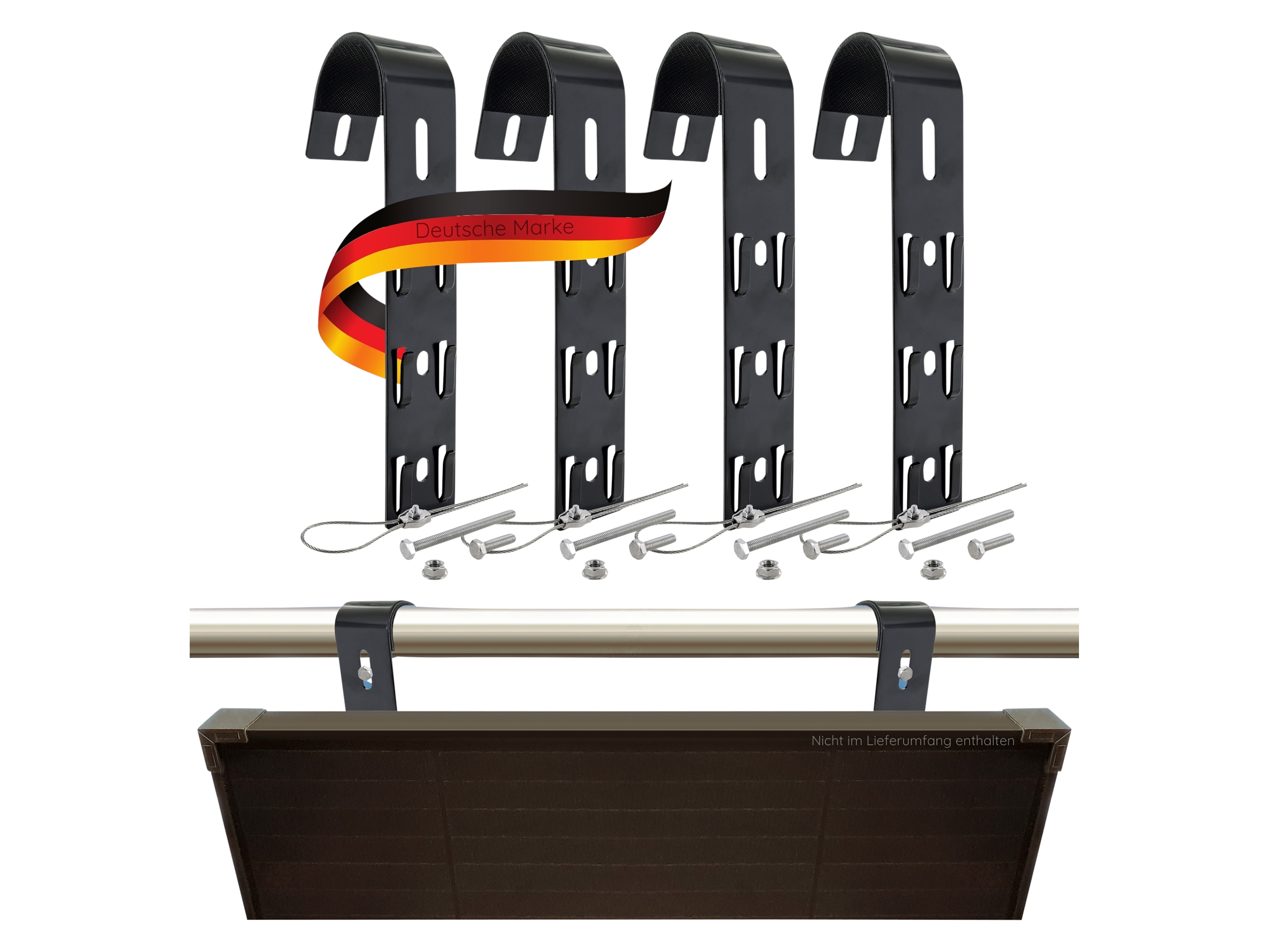 SCHWAIGER Geländer Montage Set SOGM0100, für 2 Solarmodule