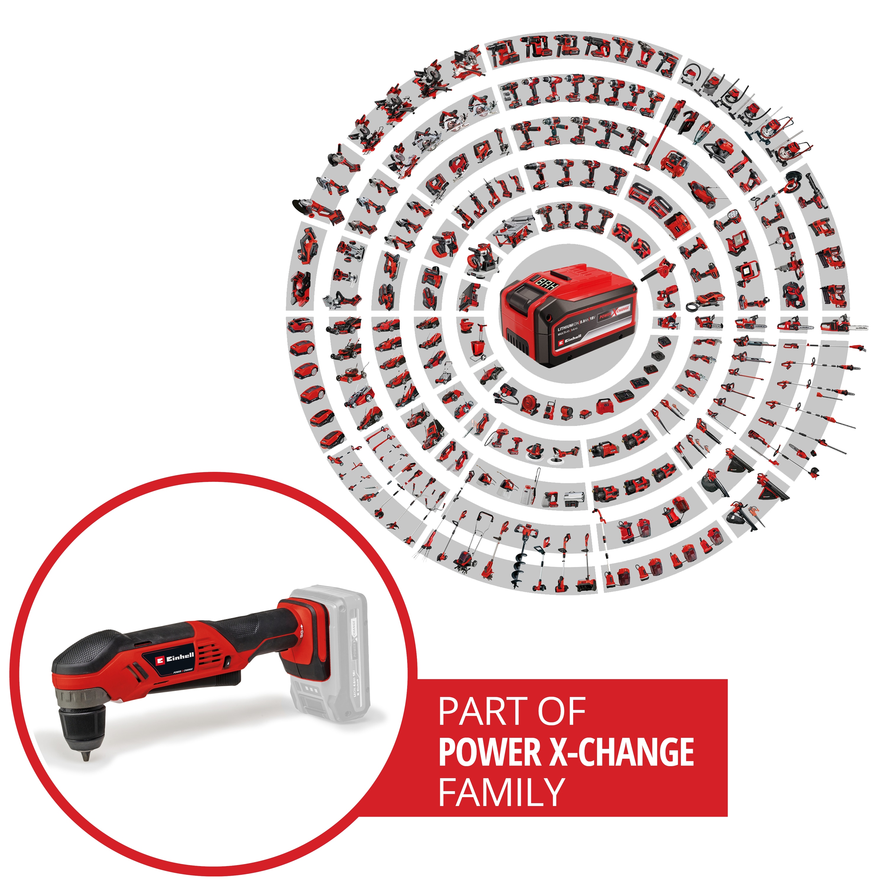 EINHELL Akku-Winkelbohrmaschine TE-AD 18 Li Kit (1x 4,0 Ah)