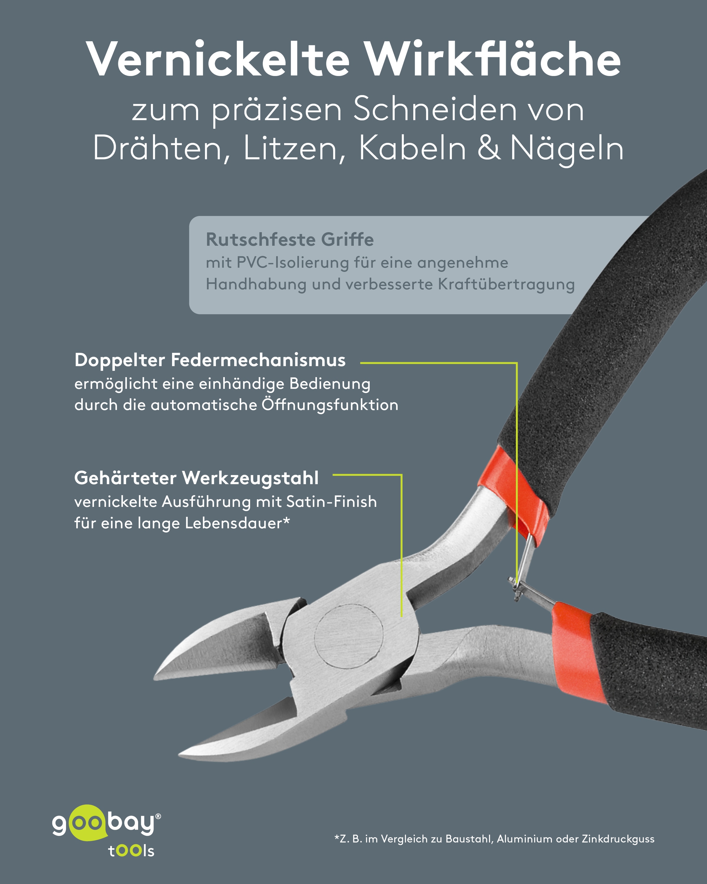 GOOBAY TOOLS Seitenschneider, 77099, 110 mm
