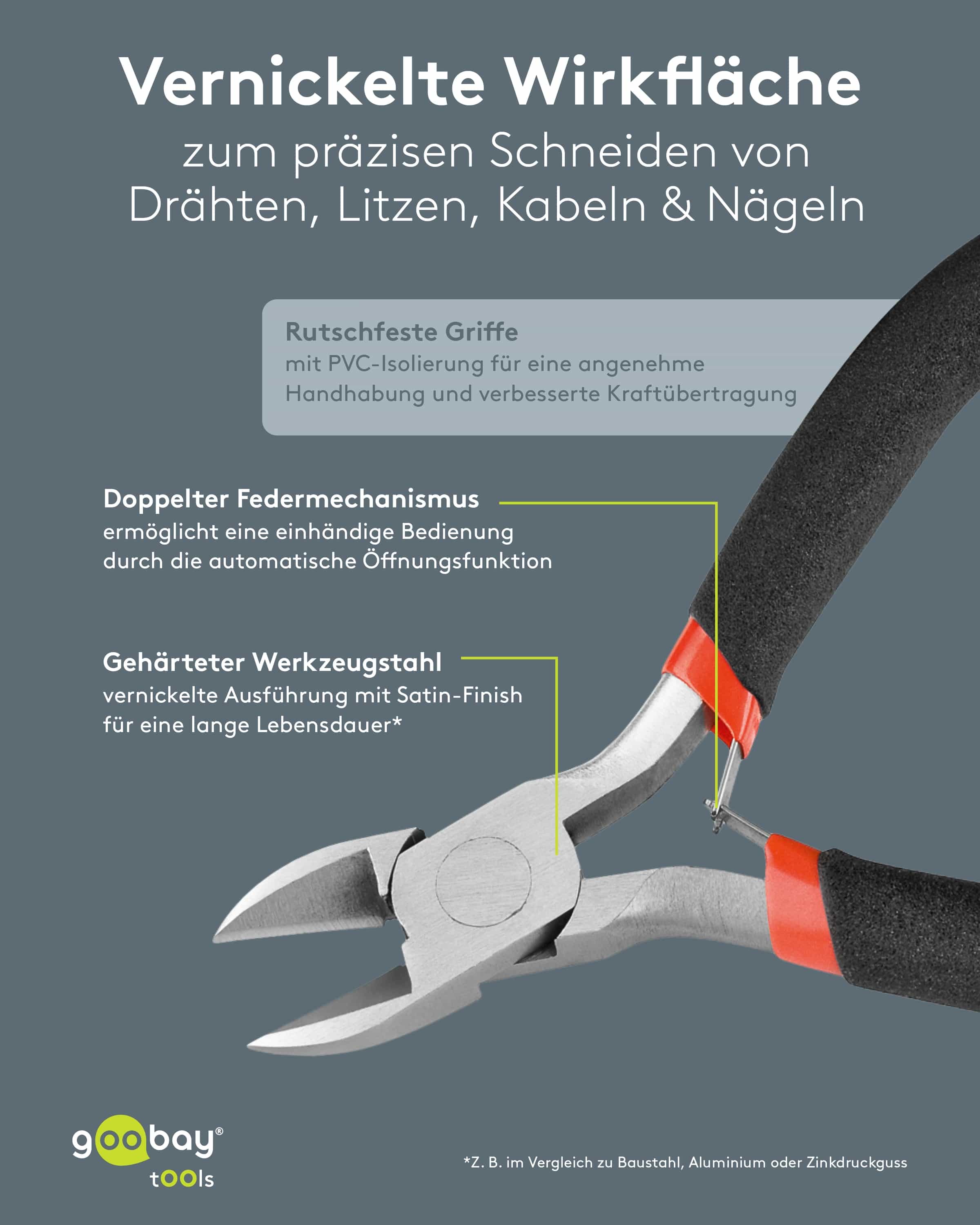 GOOBAY TOOLS Seitenschneider, 77099, 110 mm