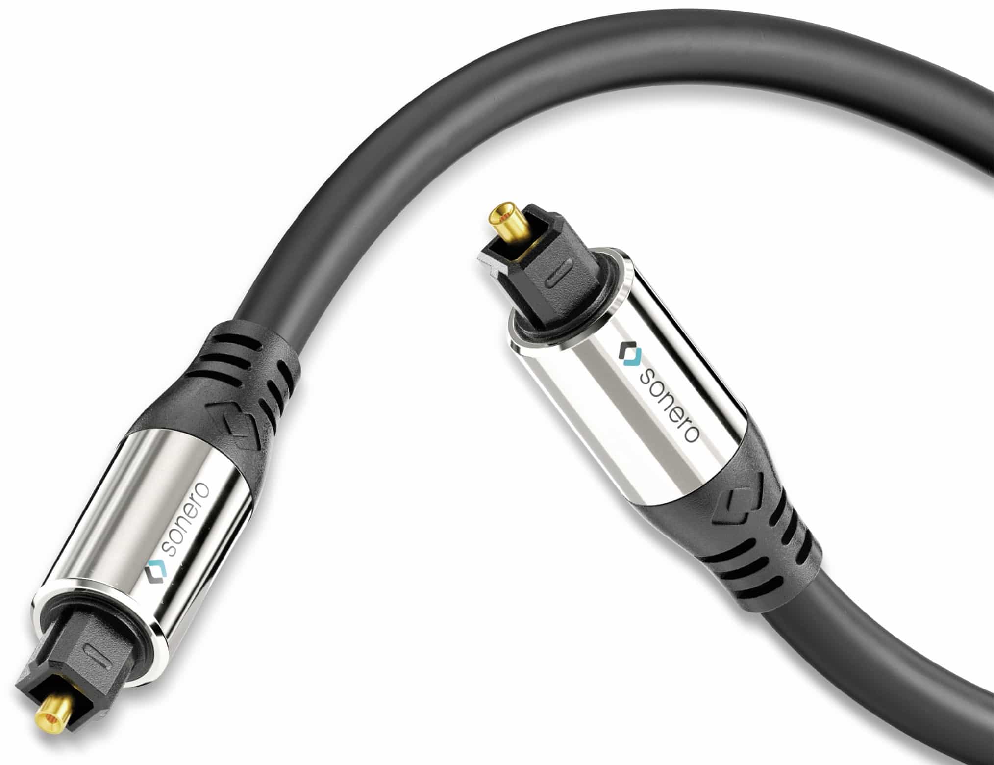 SONERO Lichtleiter-Kabel, 2 m, schwarz
