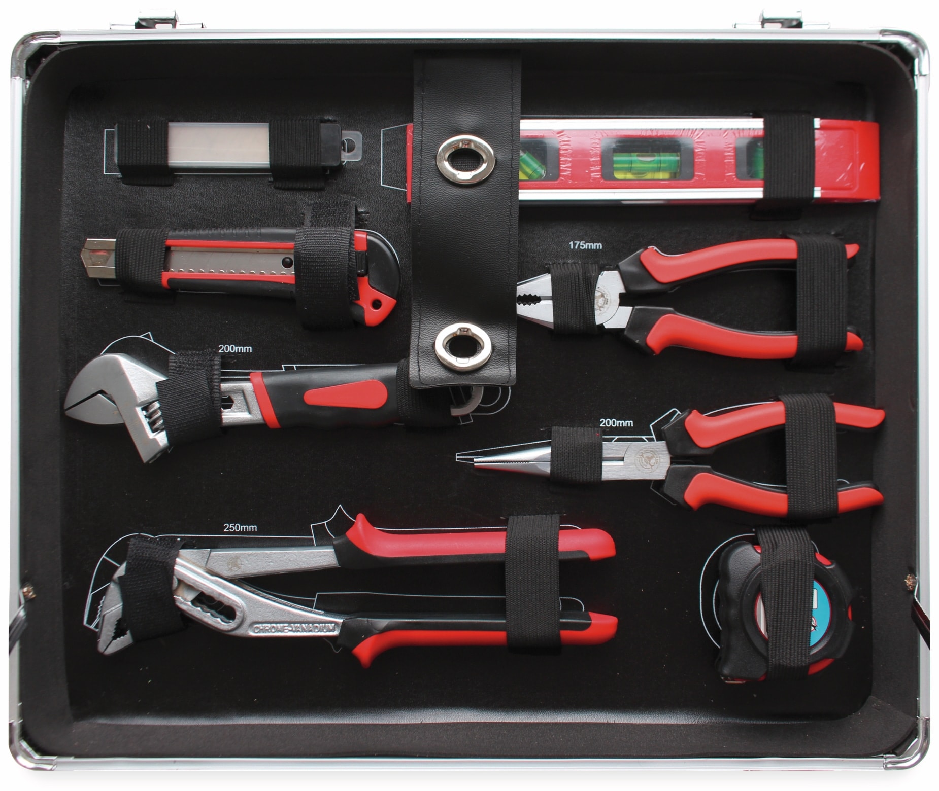 BGS TECHNIC Werkzeug-Satz 2204, im Alukoffer, 129-tlg.