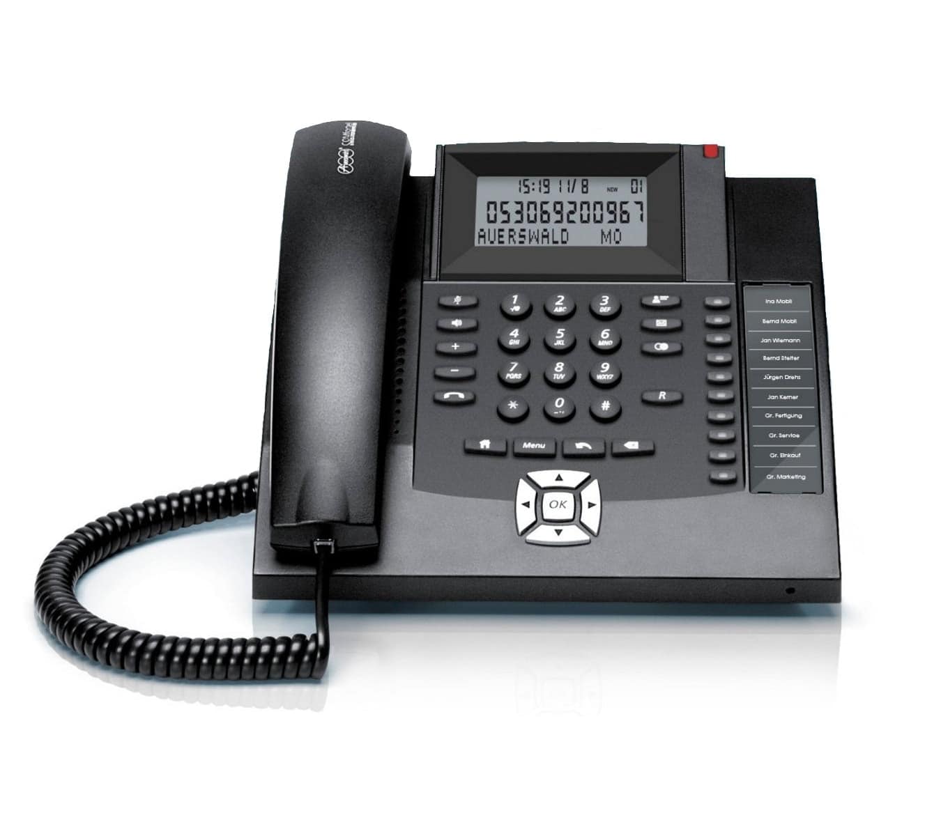 AUERSWALD Telefon COMfortel 600 analog, schwarz
