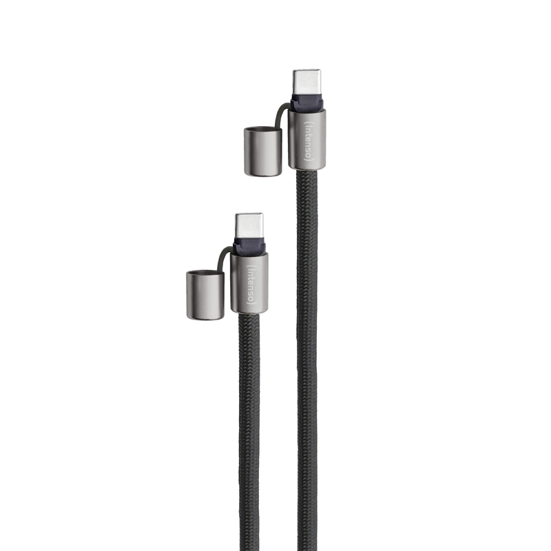 INTENSO USB-Kabel Lanyard USB-C 1,65m Schwarz