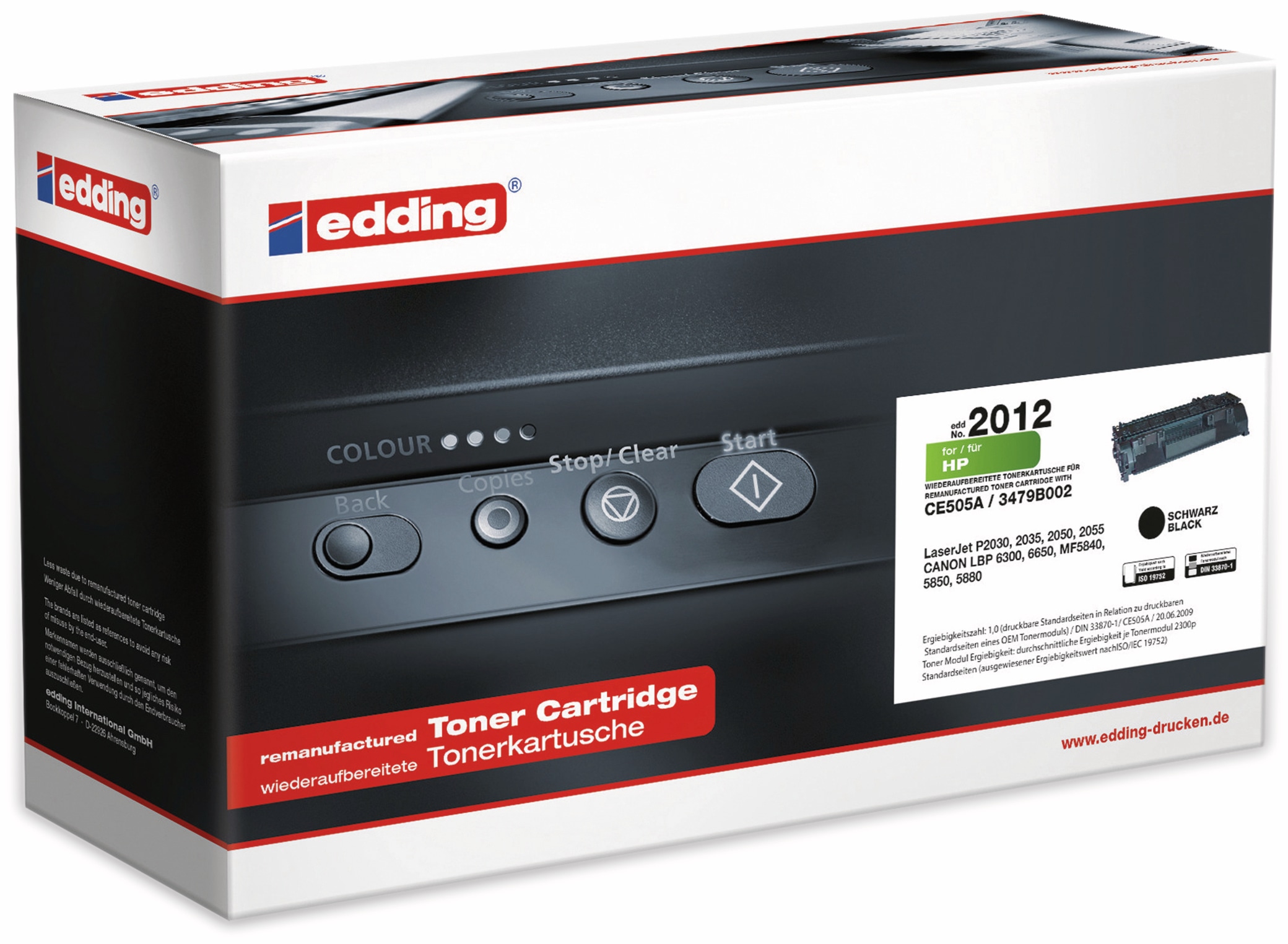 edding Toner EDD-2012, für HP CE505A black