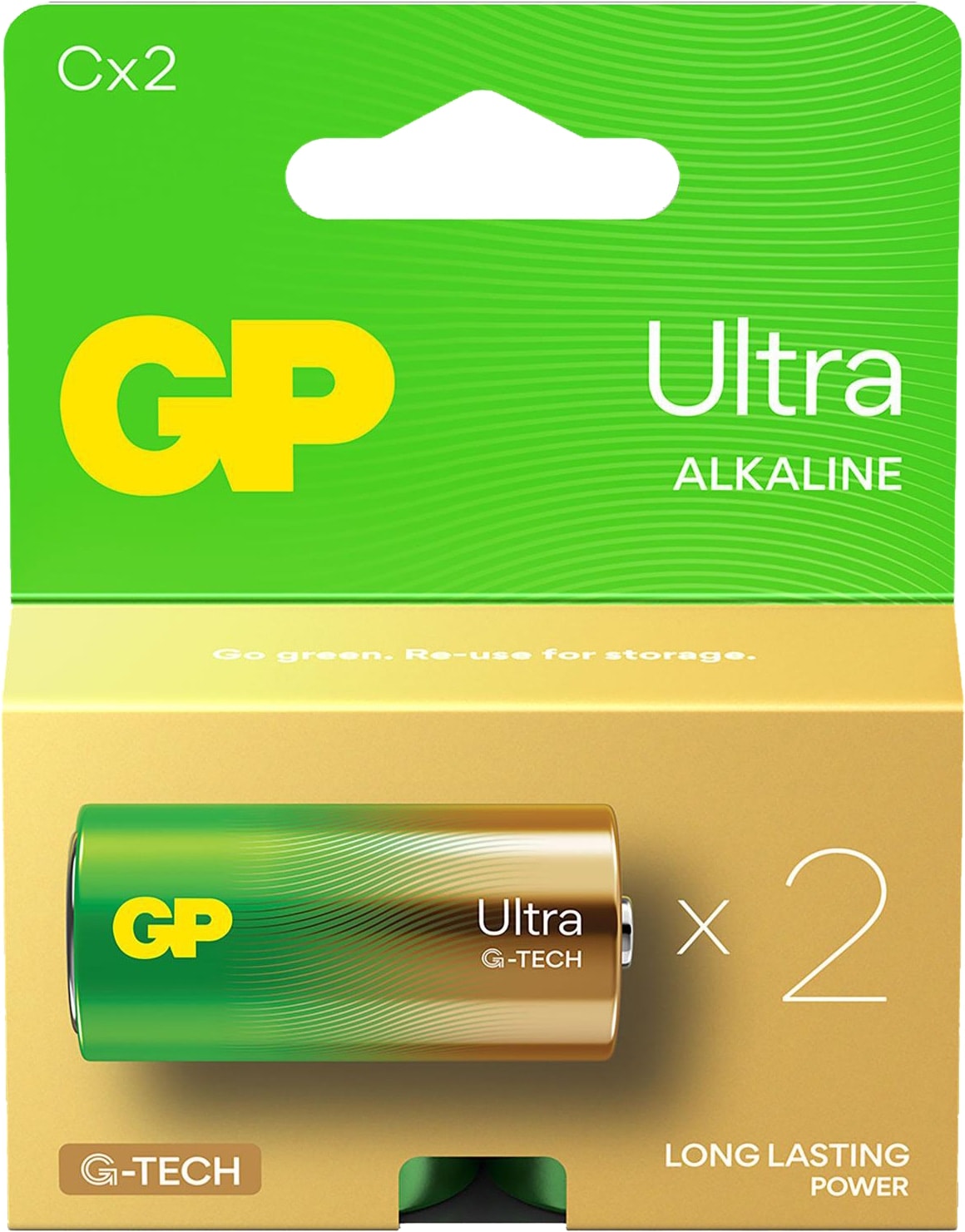 GP C-Baby-Batterie Alkaline Ultra, 1,5 V, 2 Stück GP C-Baby-Batterie Alkaline Ultra, 1,5 V, 2 Stück