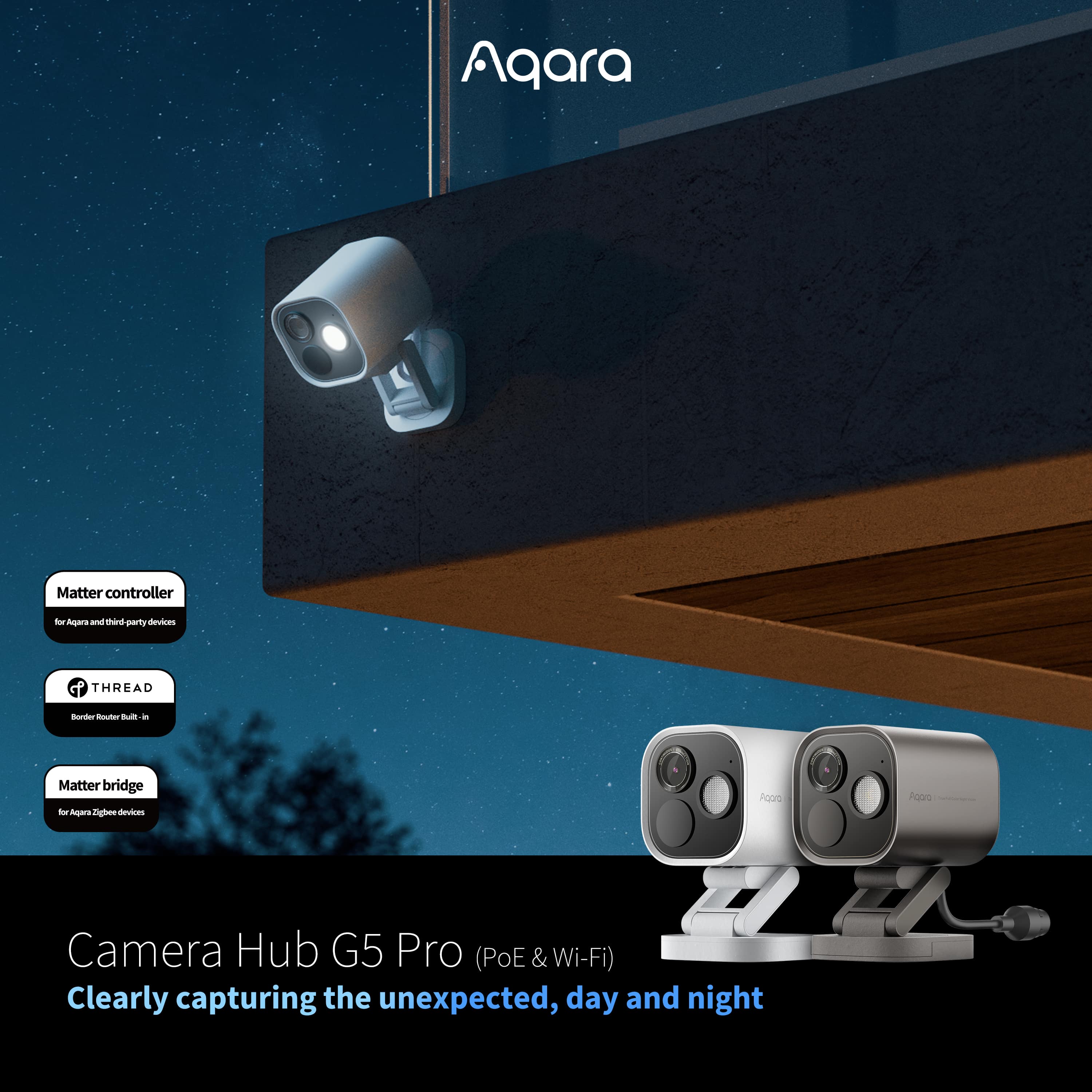 AQARA Überwachungskamera CH-C07DW, G5 Pro (Wi-Fi), weiß
