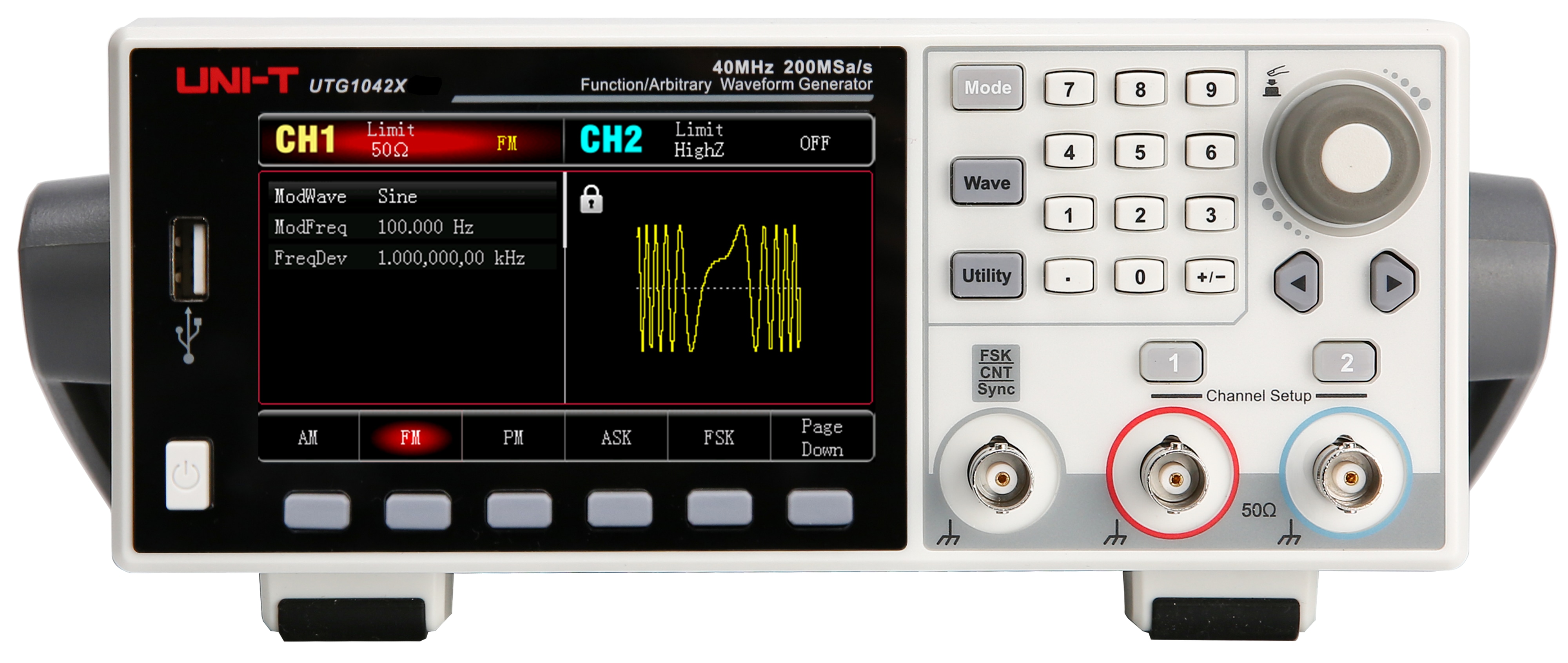 UNI-T Funktionsgenerator UTG1042X, 2 Kanal, 40 MHz