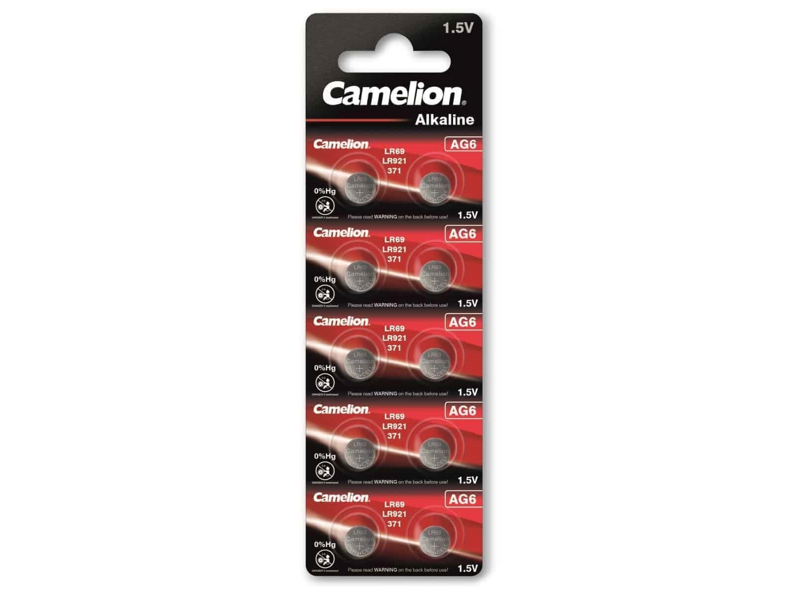 CAMELION Knopfzelle AG6, 10 St. CAMELION Knopfzelle AG6, 10 St.