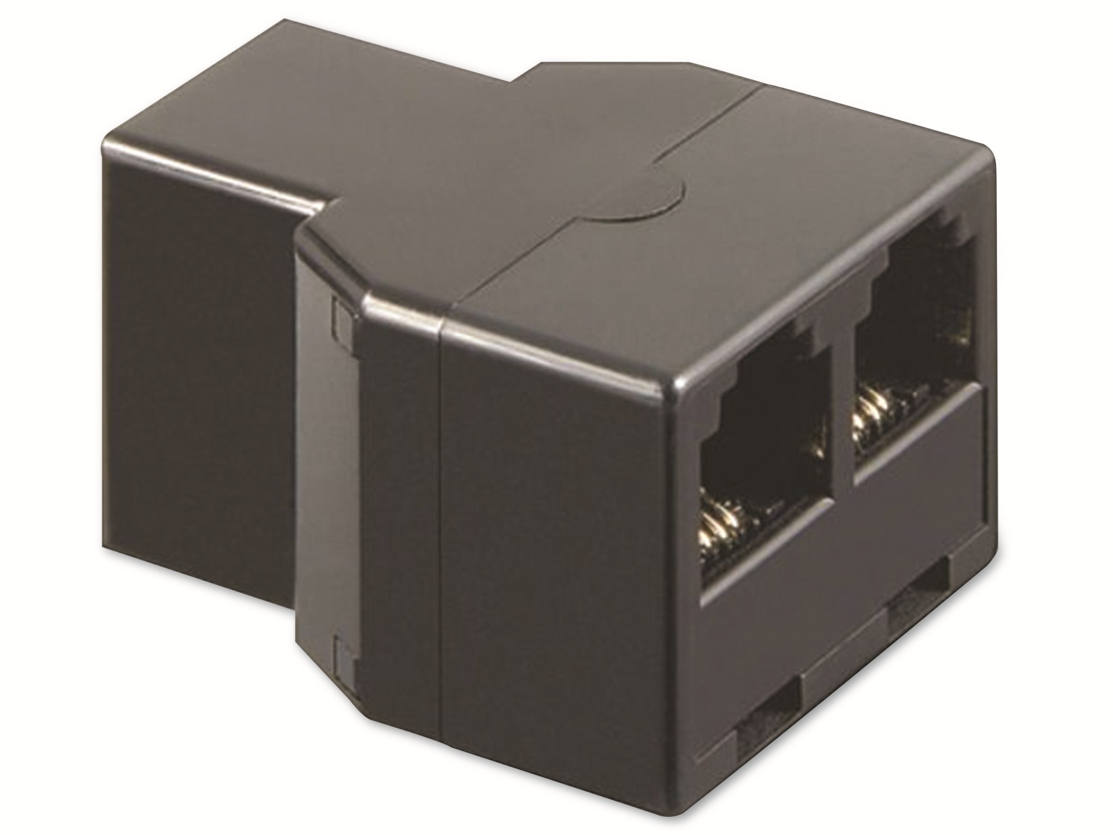 GOOBAY ISDN T-Adapter, 3x RJ11 Buchse, schwarz GOOBAY ISDN T-Adapter, 3x RJ11 Buchse, schwarz