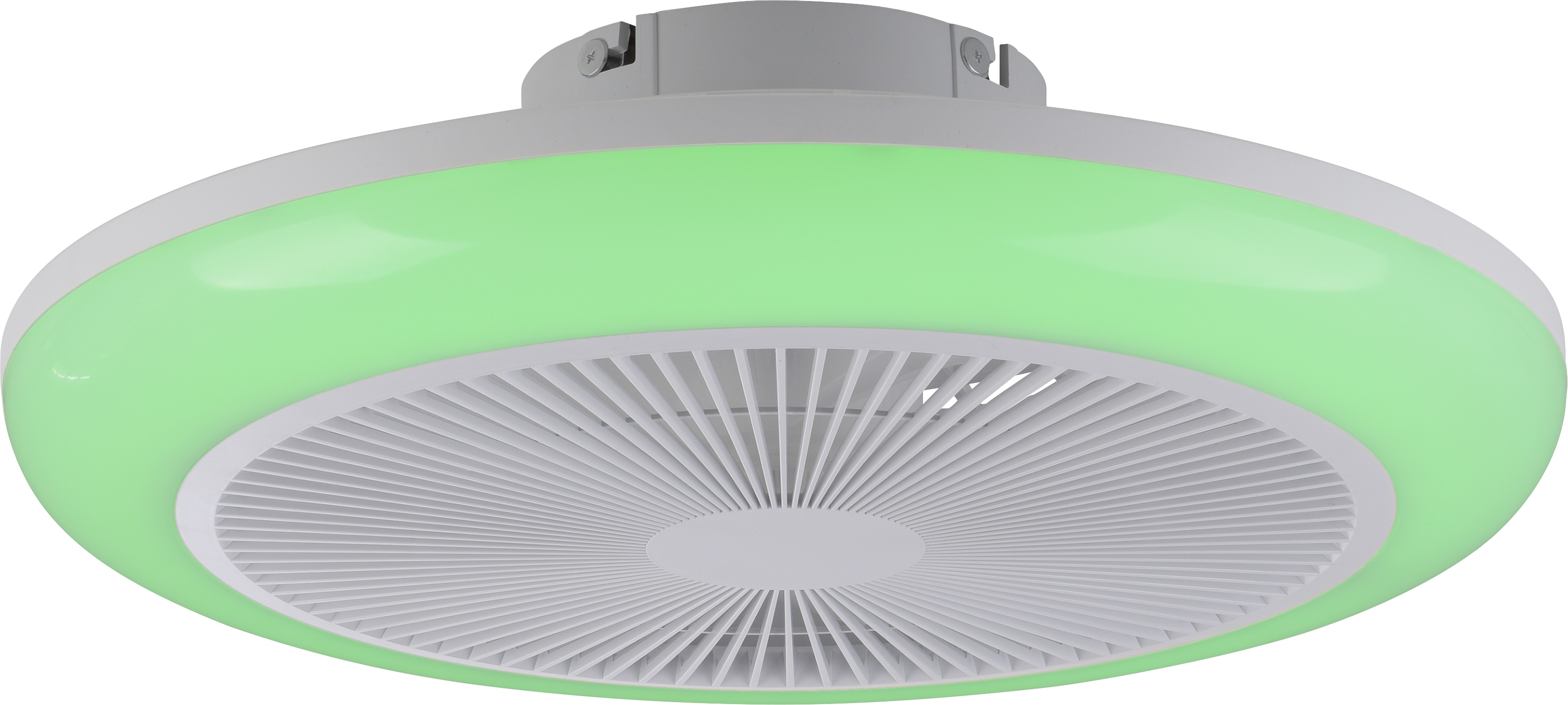 JUST LIGHT LED-Deckenleuchte 14623-16, mit Ventilator, 22W, 3000lm, CCT, RGB, IP20, weiß