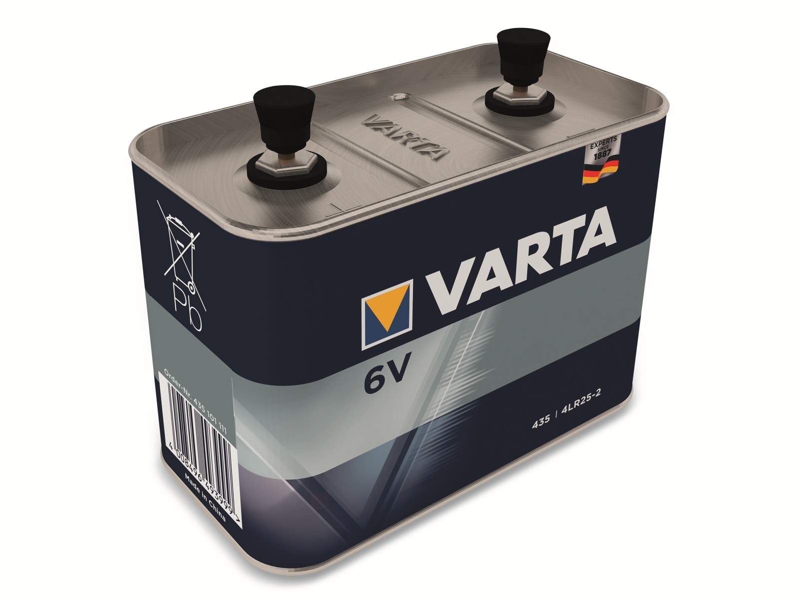 VARTA Batterie Alkaline, 435, 6V, 35.000mAh, Shrinkwrap (1-Pack)
