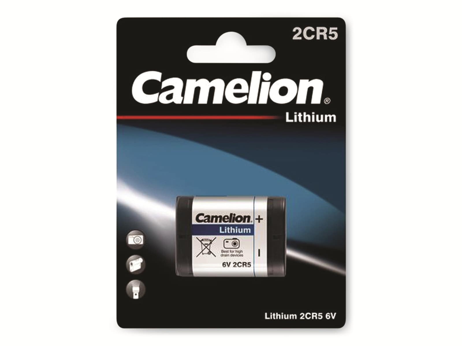 CAMELION Lithium-Batterie CR 2CR5 1 Stück CAMELION Lithium-Batterie CR 2CR5 1 Stück