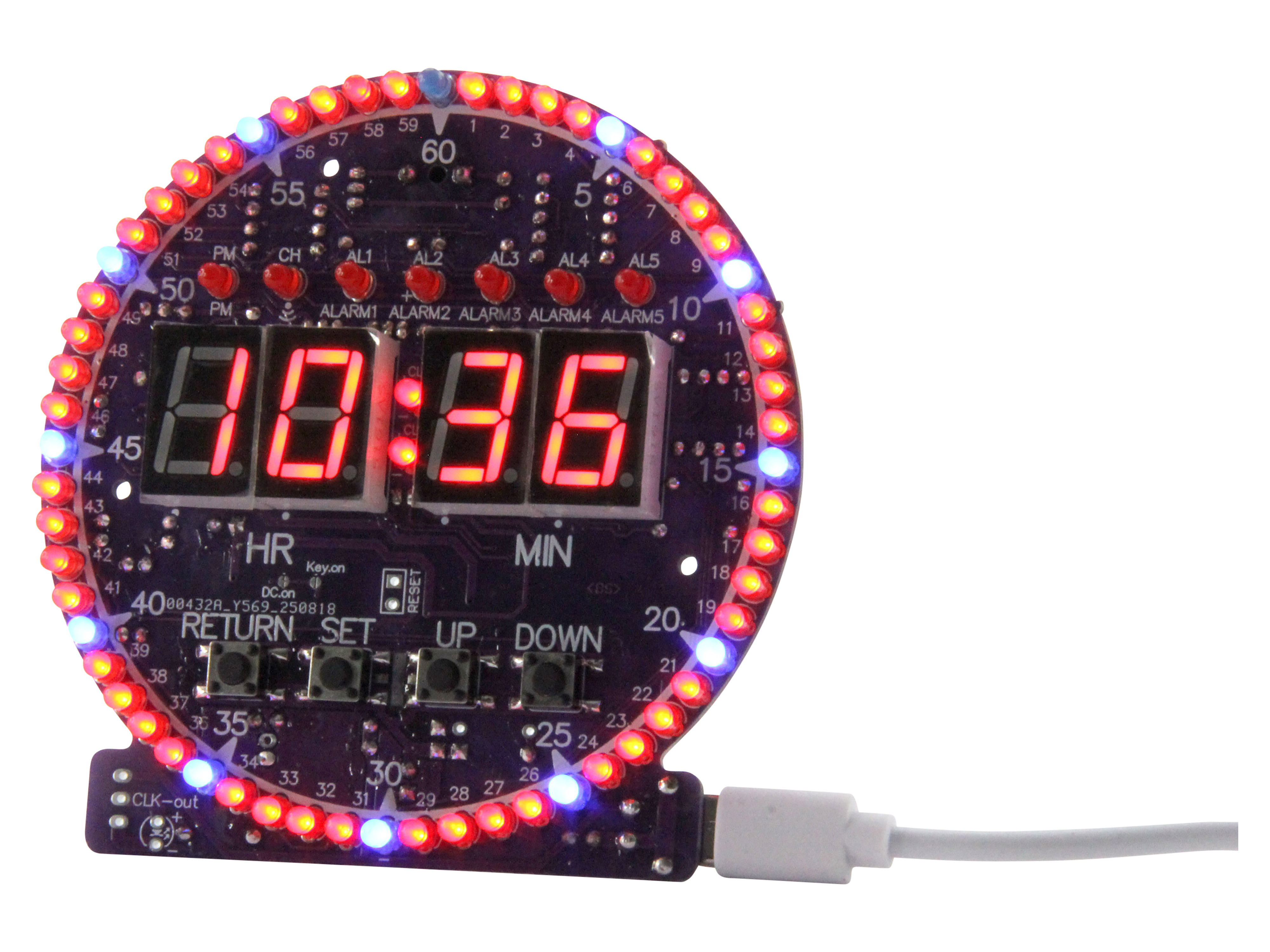 SOL-EXPERT Lötbausatz LED-Laufuhr SOL-EXPERT Lötbausatz LED-Laufuhr