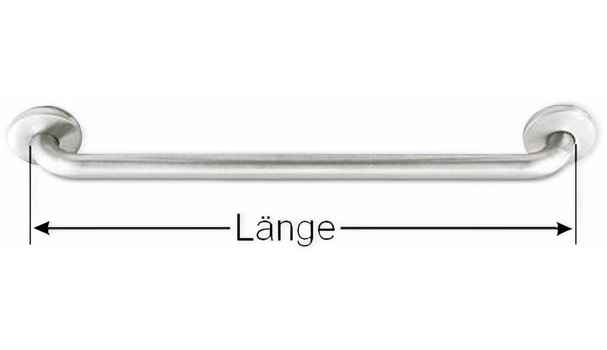 Edelstahl-Handlauf Ø 32 mm, Länge 60 cm