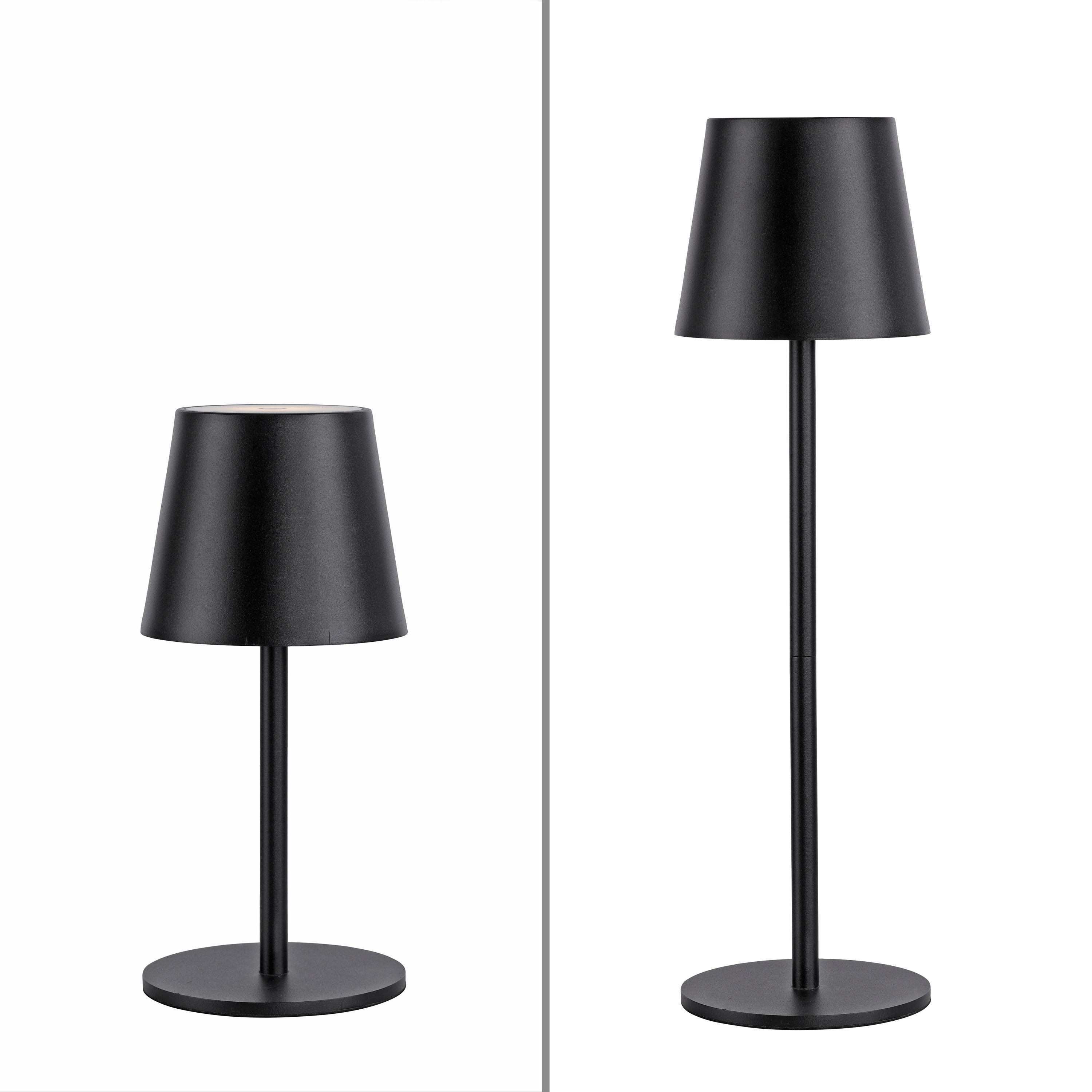 JUST LIGHT LED-Akku-Tischleuchte 19250-18 schwarz, 2,5 W, 320 lm, 3000 K, IP54 JUST LIGHT LED-Akku-Tischleuchte 19250-18 schwarz, 2,5 W, 320 lm, 3000 K, IP54