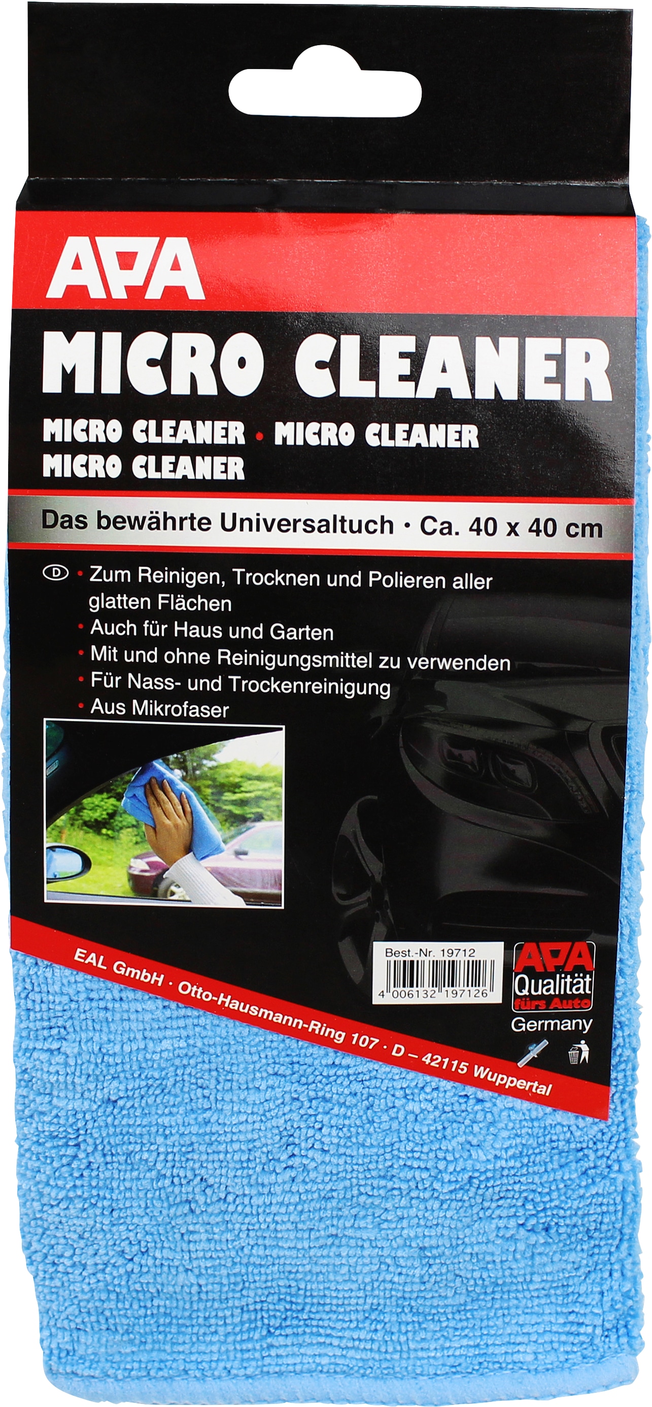 APA Microfasertuch Micro Cleaner, 19712, 40x40 cm APA Microfasertuch Micro Cleaner, 19712, 40x40 cm