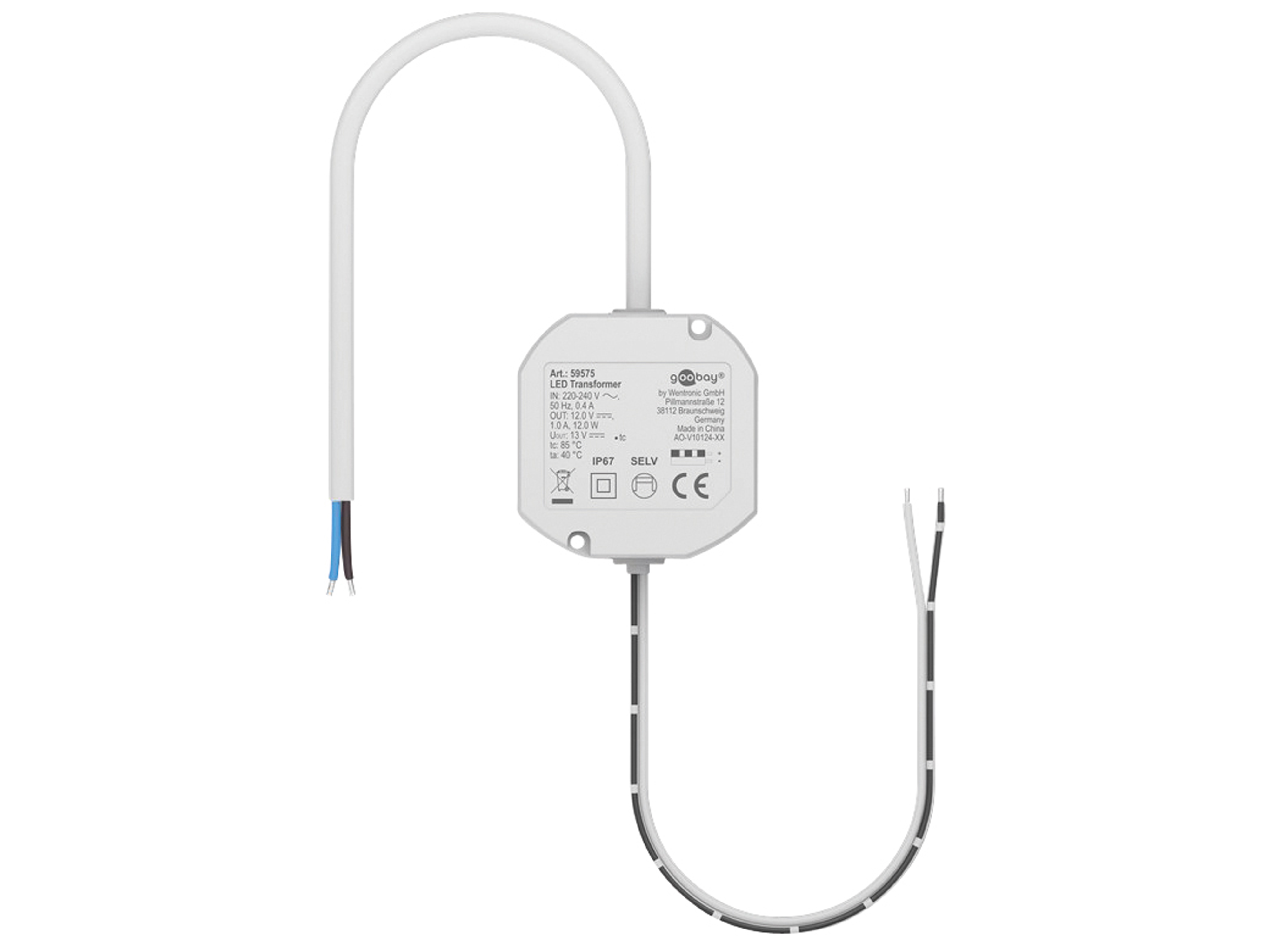 GOOBAY LED-Trafo 59575, 12 V, 12 W