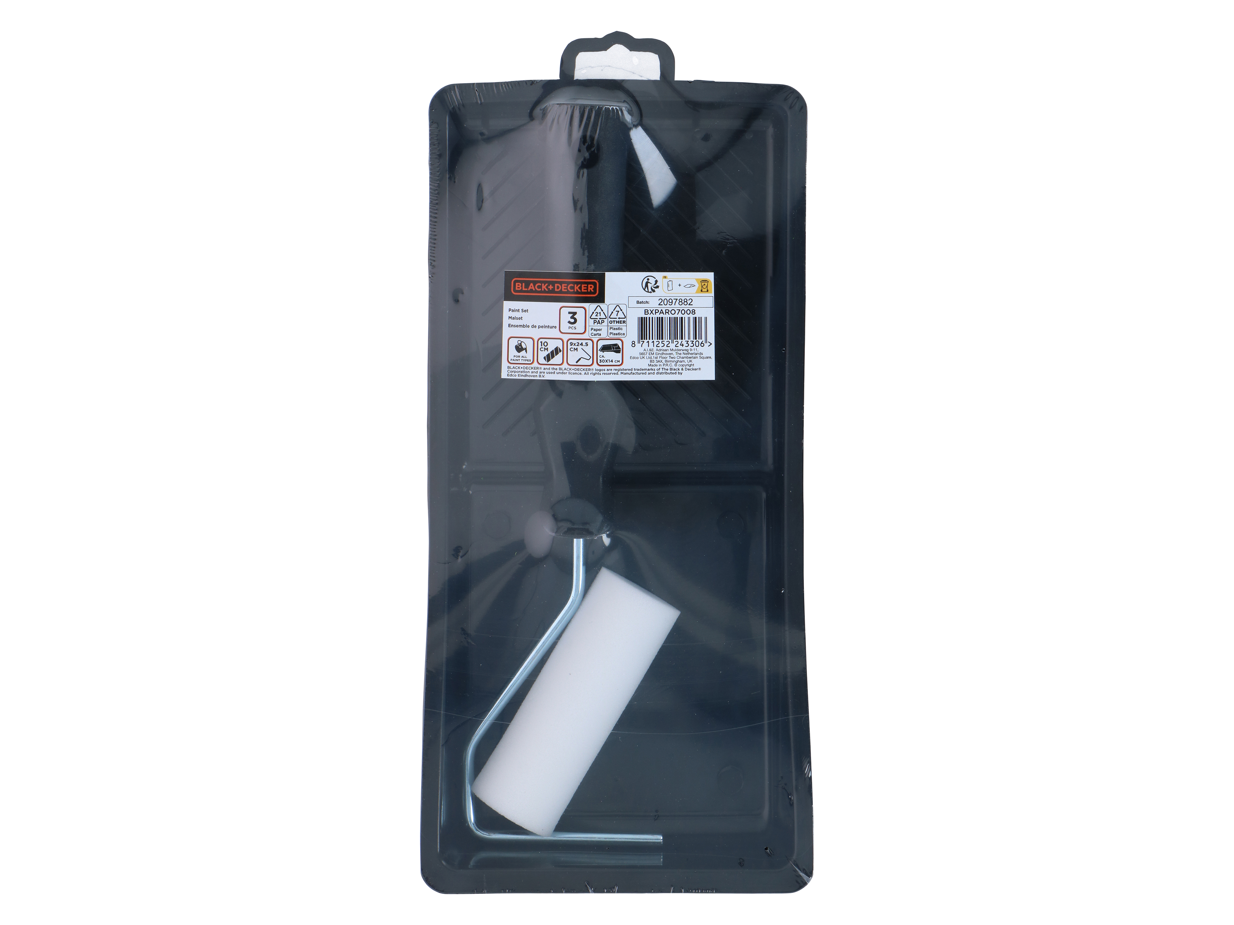 Maler-Roller-Set, BLACK+DECKER, 3tlg.