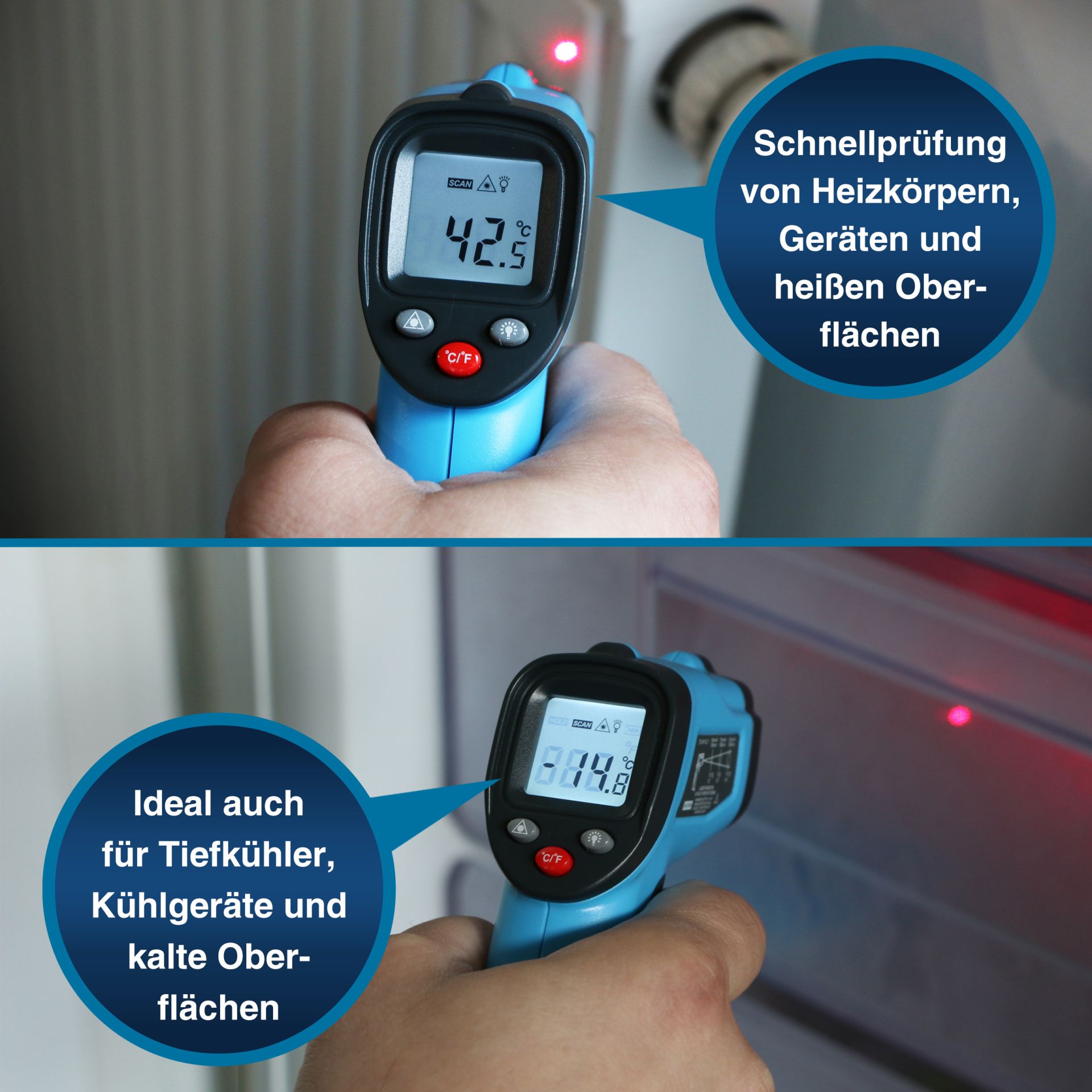 PEAKTECH IR-Thermometer P 4940, -50 °C...+600 °C