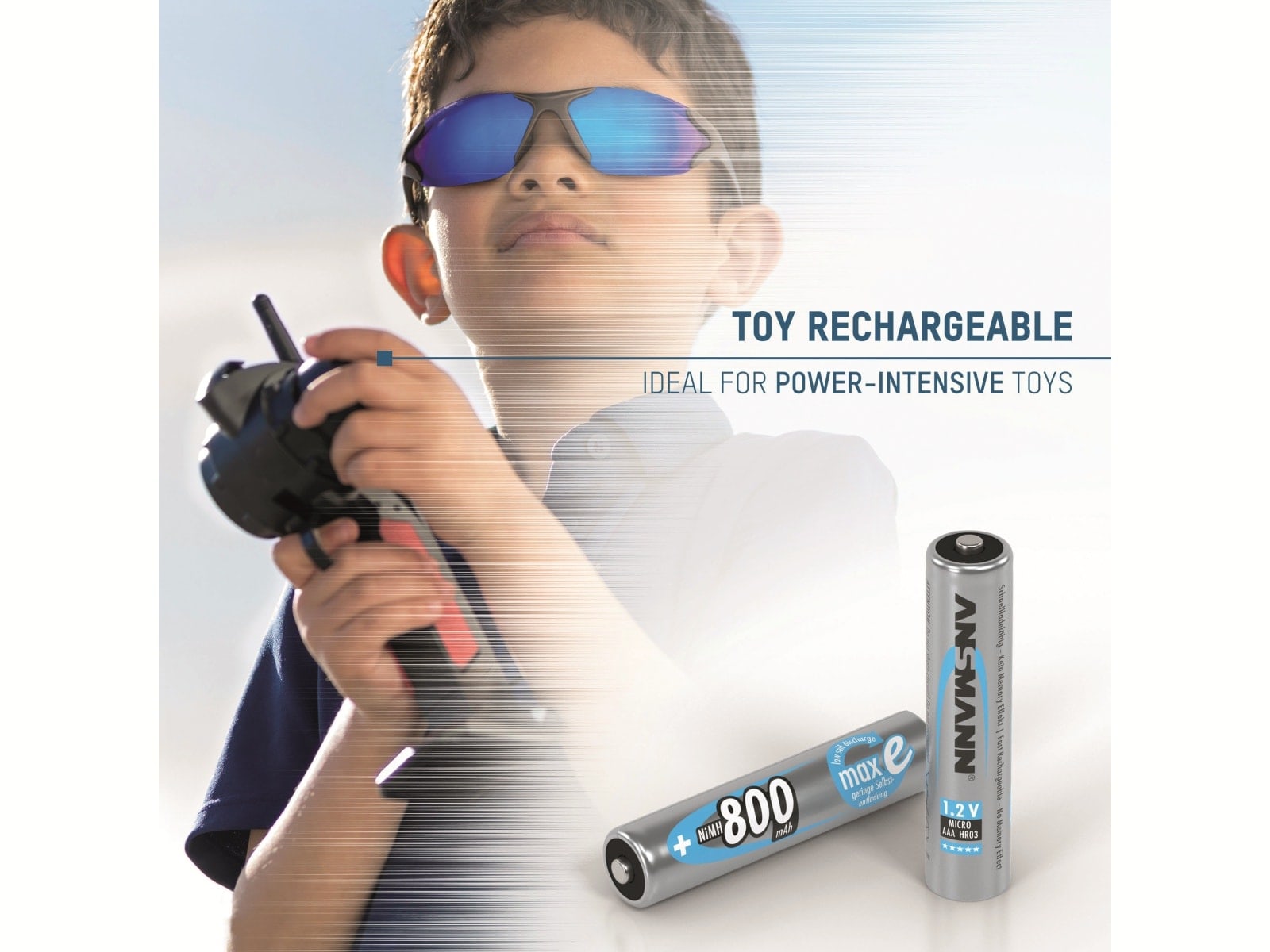 ANSMANN NiMH-Micro-Akku maxE, 800 mAh, 1,2V-, 6 Stück