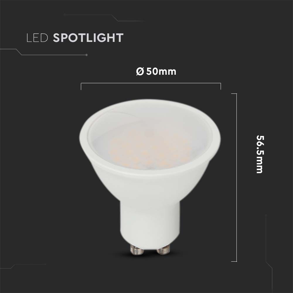 V-TAC LED-Lampe VT-21878, EEK: F, 10W, 1000lm, 3000k, GU10, 100°