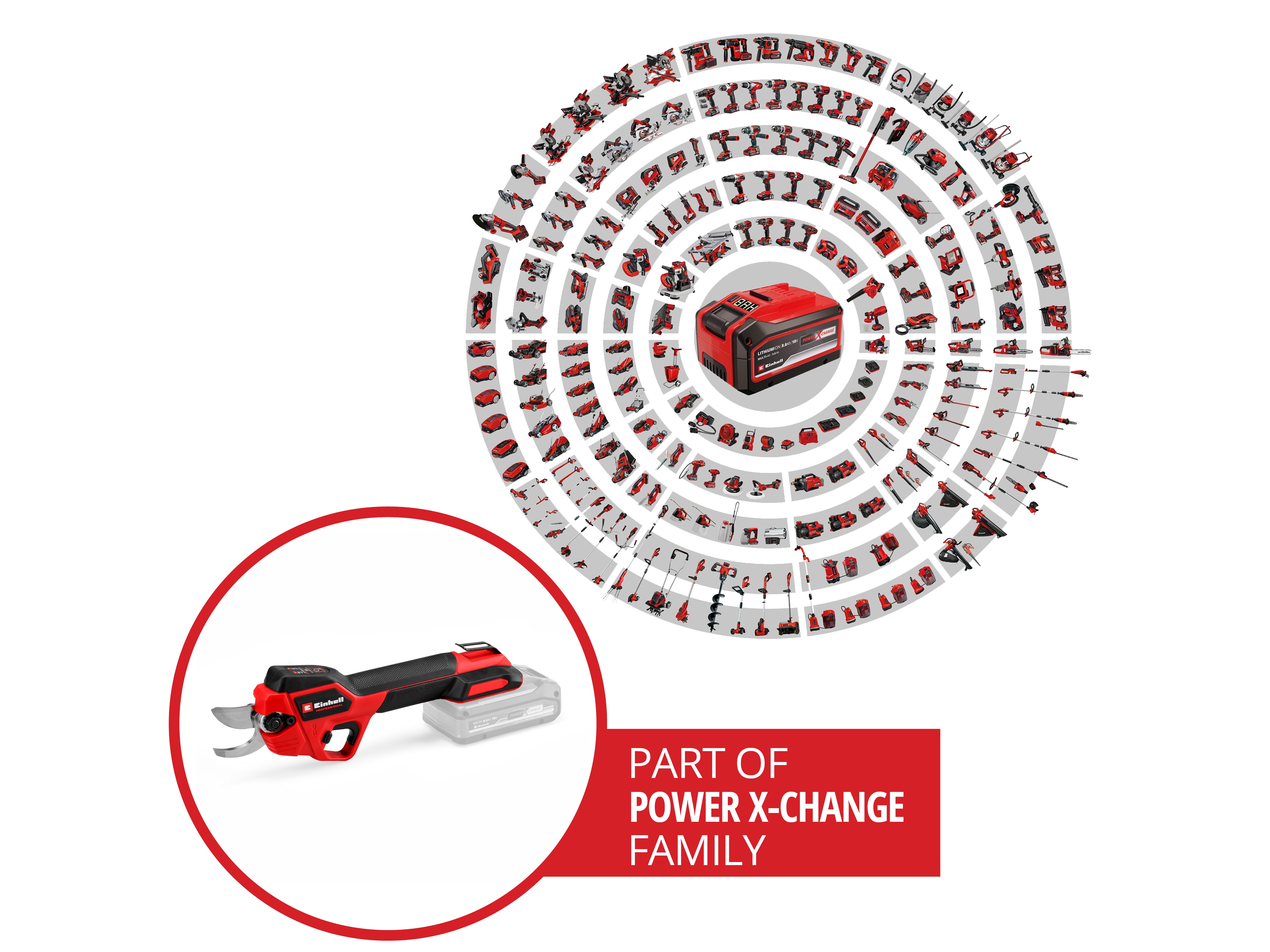 EINHELL PROFESSIONAL Akku-Astschere GP-LS 18/28 Li BL Kit (1x 4,0 Ah)