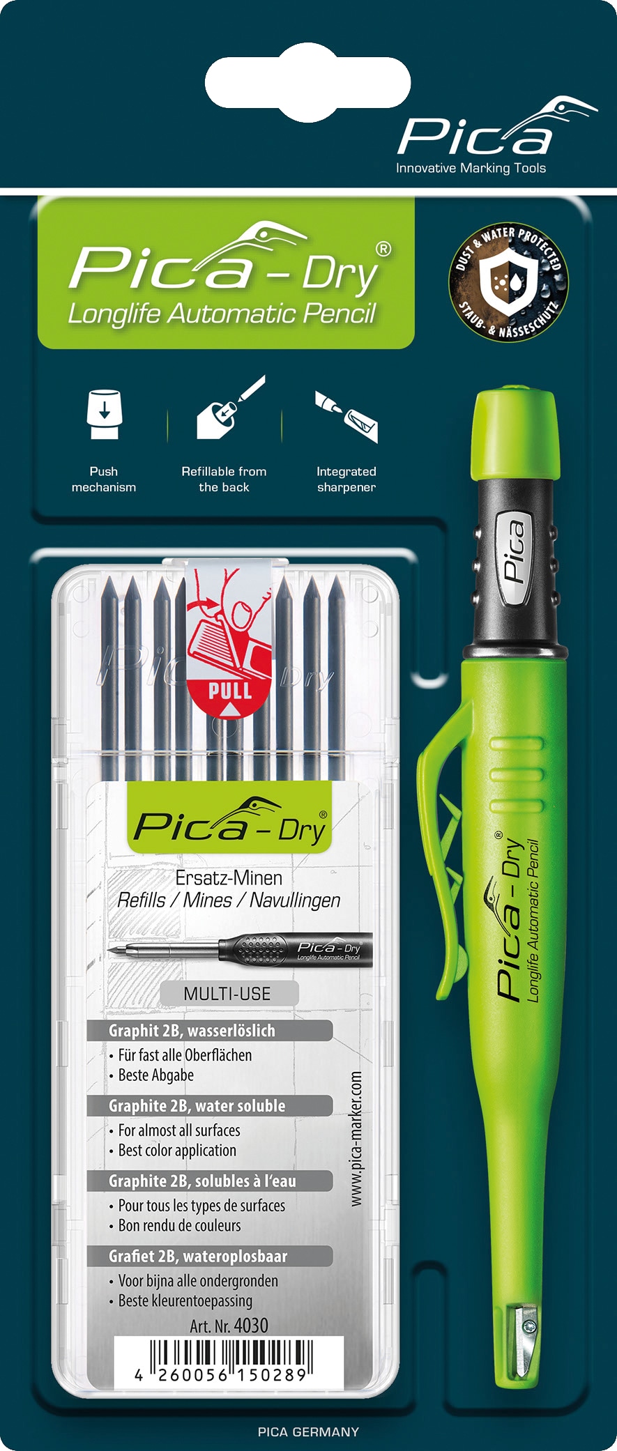 PICA Dry Tieflochmarker Bundle 30403, Grafit-Set PICA Dry Tieflochmarker Bundle 30403, Grafit-Set