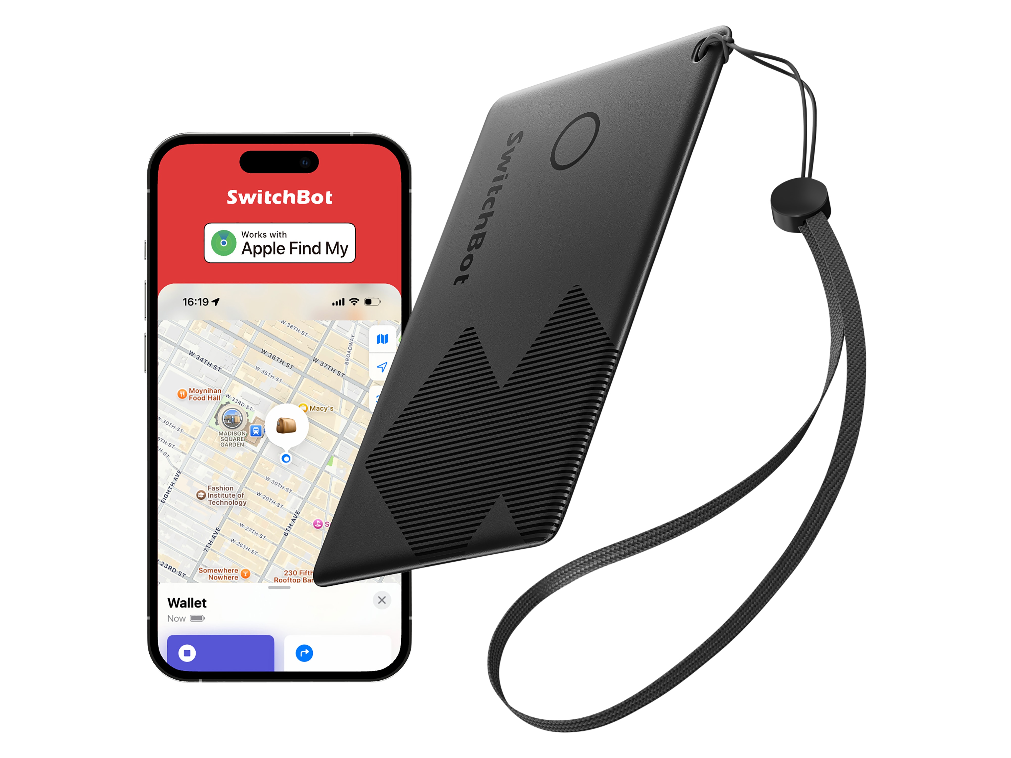 SWITCHBOT Geldbörsen-Tracker-Karte, schwarz
