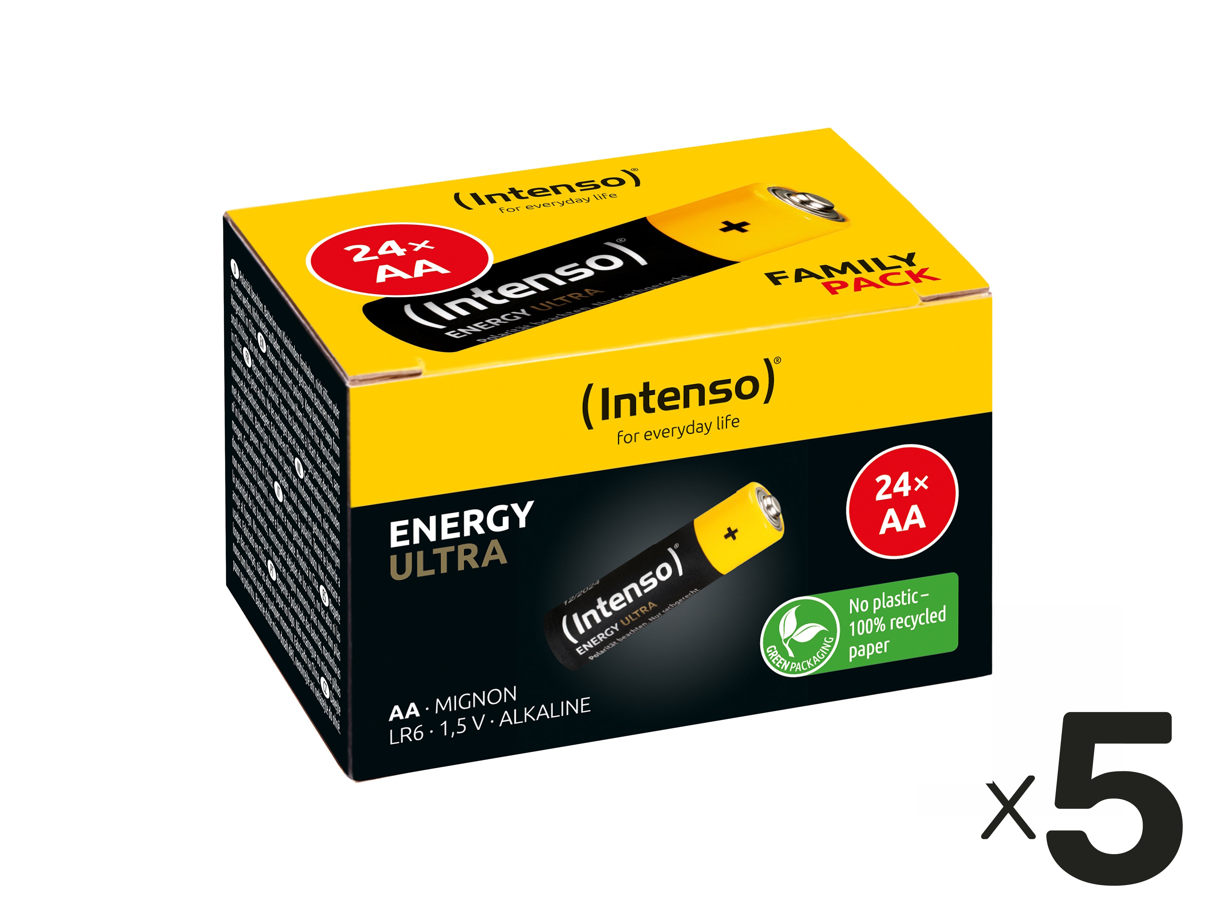 INTENSO Mignon-Batterie-Set Energy Ultra, AA LR06, 120 Stück