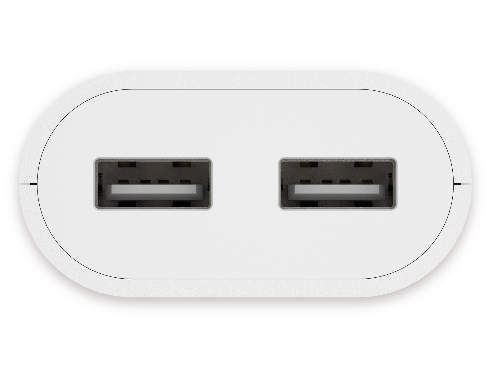 HAMA USB-Netzteil, 2x USB-Ausgänge, 1,9 m Kabel, weiß