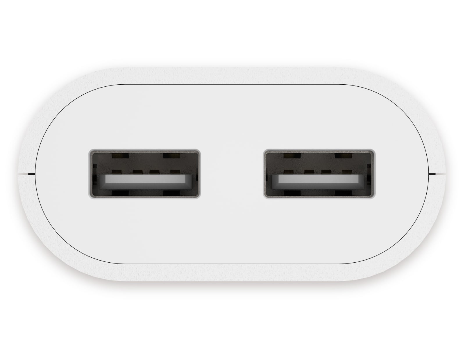 HAMA USB-Netzteil, 2x USB-Ausgänge, 1,9 m Kabel, weiß