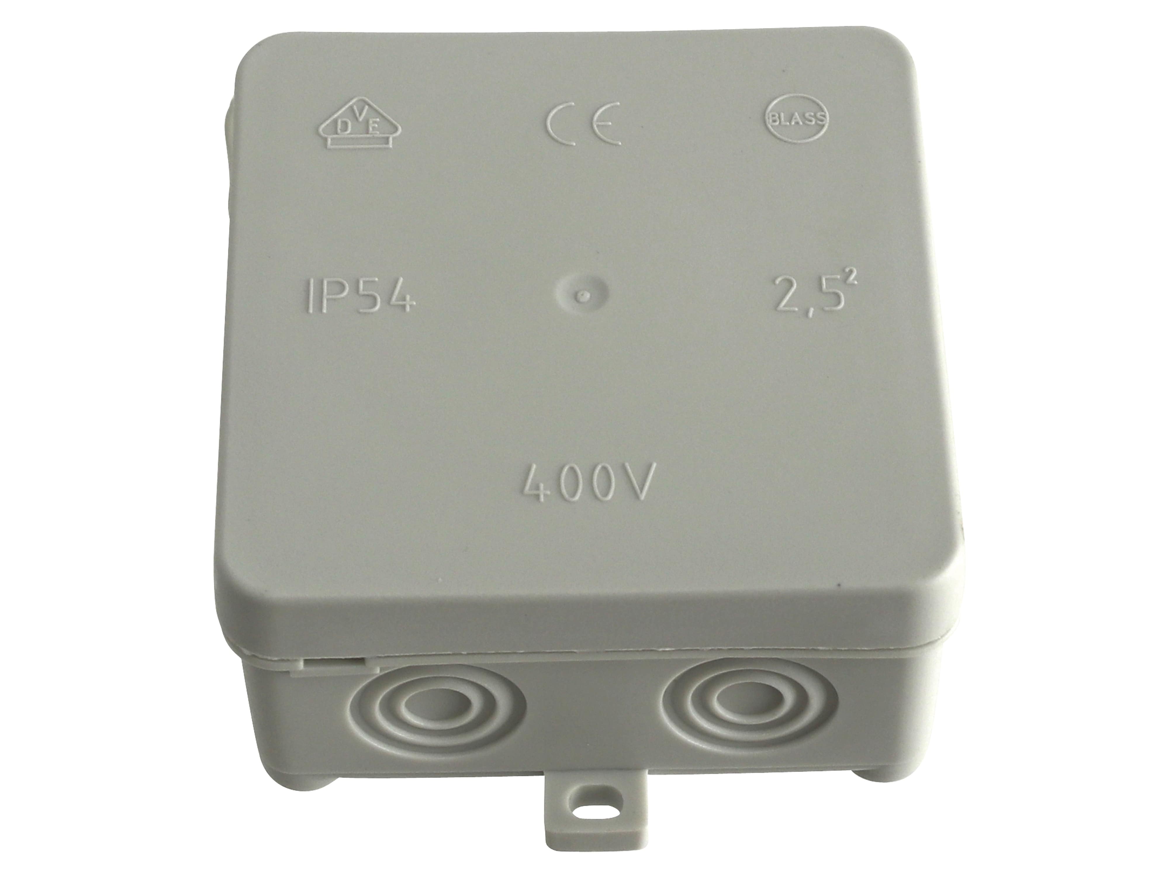 Abzweigdose, AP, IP54, 75x75x40mm, grau