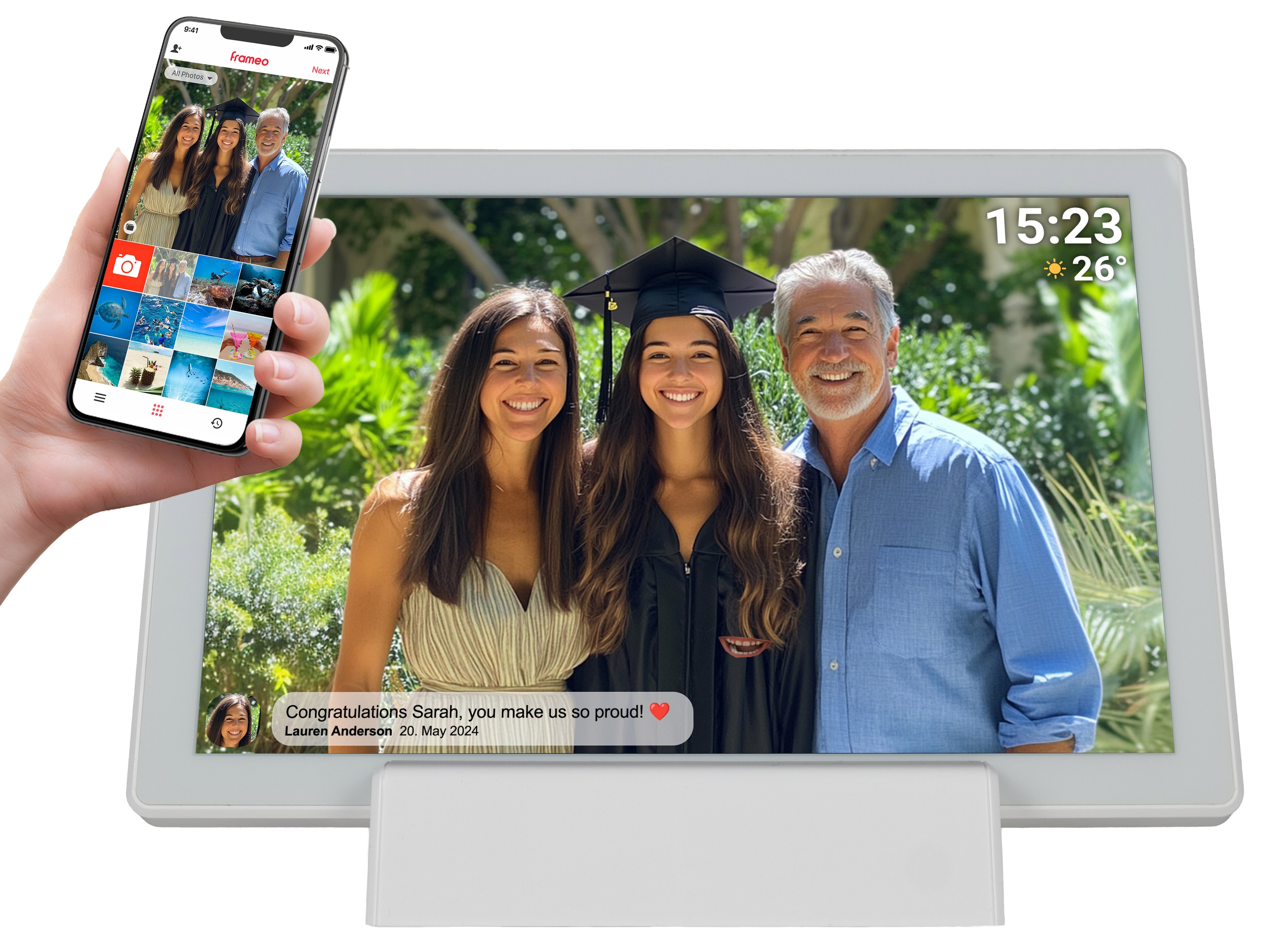 DENVER Digitaler Bilderrahmen PFF-1070W DENVER Digitaler Bilderrahmen PFF-1070W